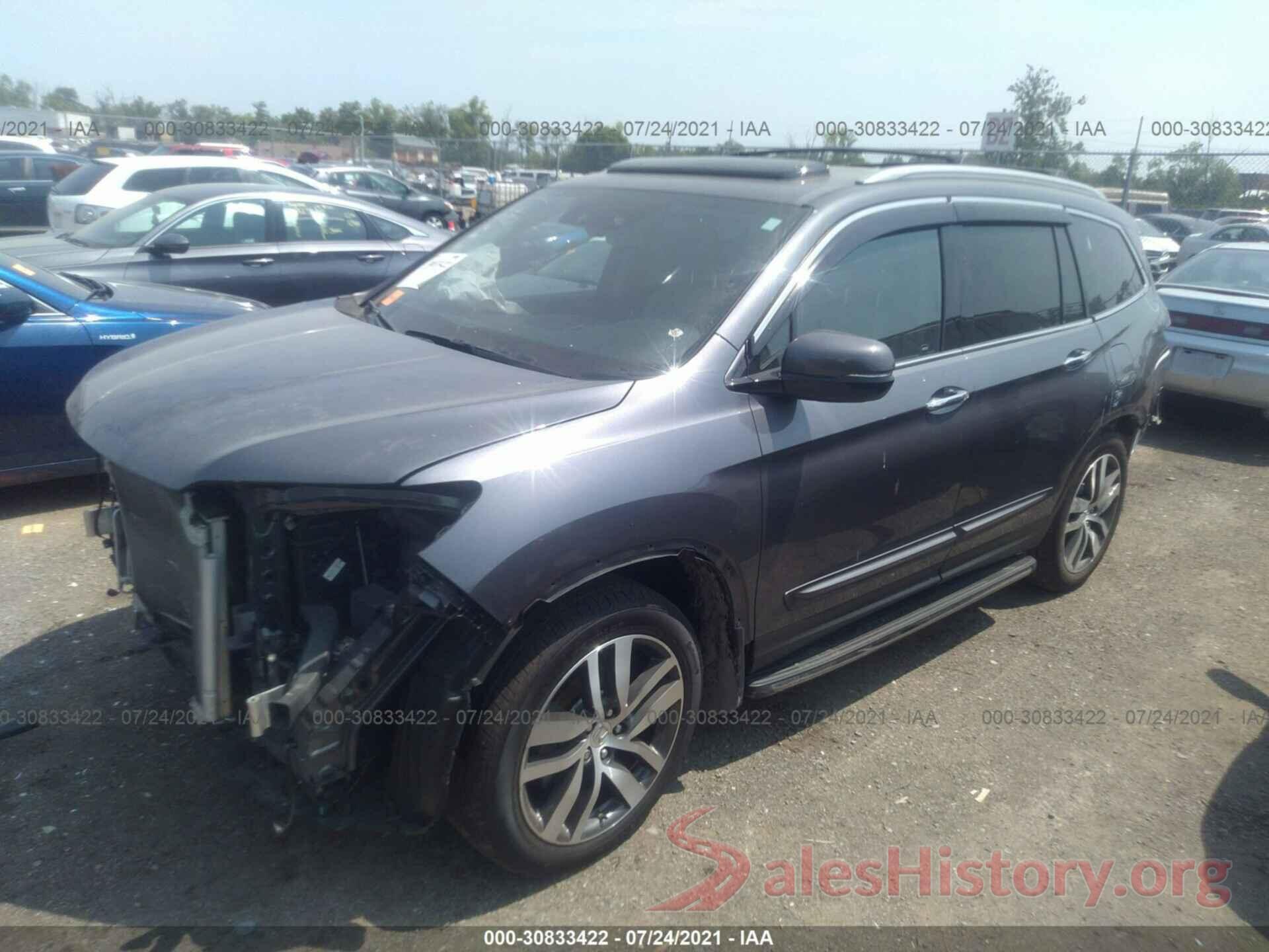 5FNYF6H0XGB100837 2016 HONDA PILOT