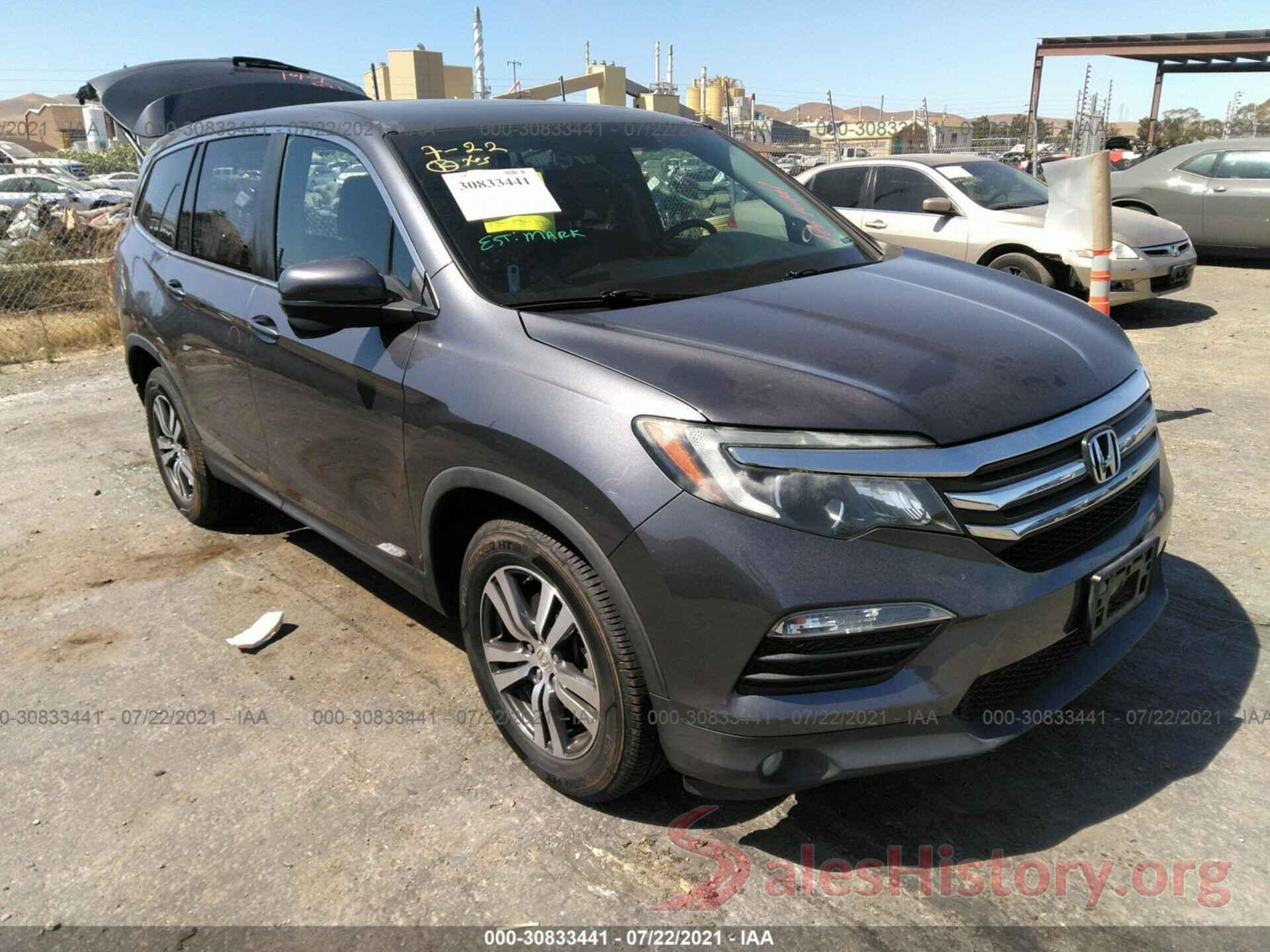 5FNYF5H58GB032723 2016 HONDA PILOT