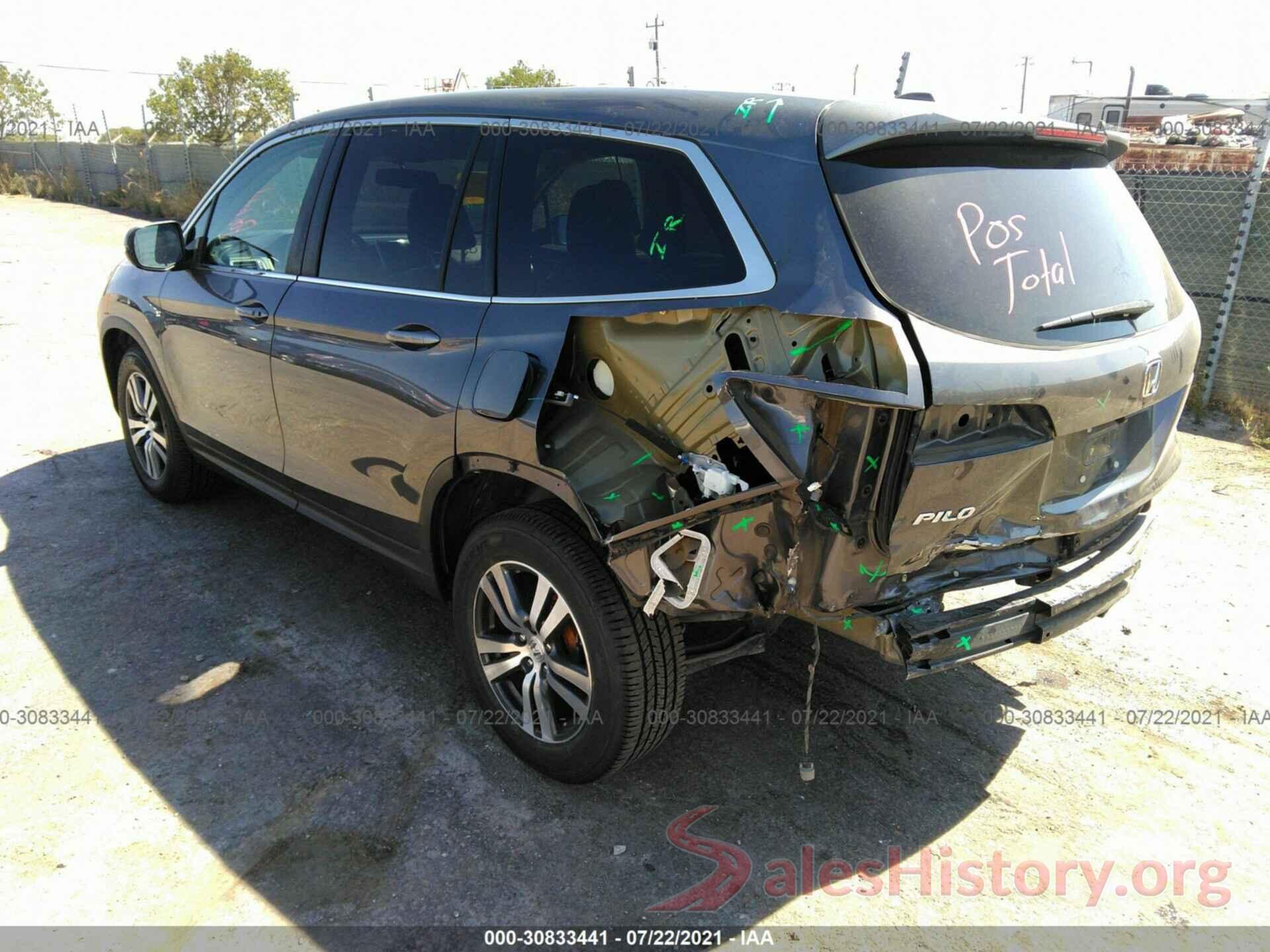 5FNYF5H58GB032723 2016 HONDA PILOT