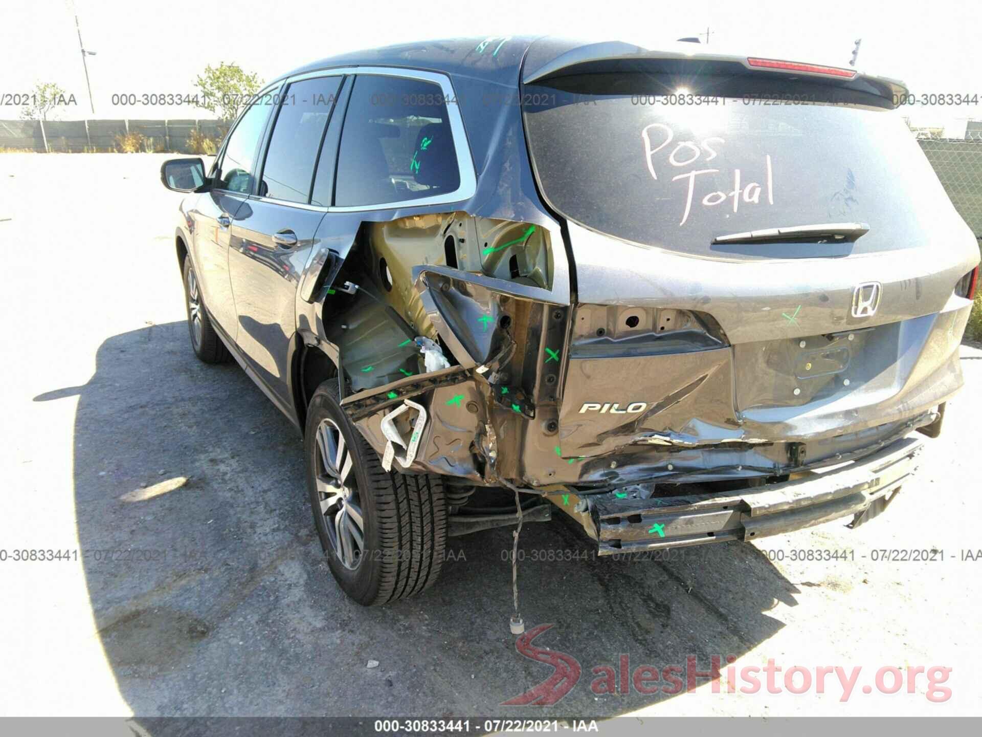 5FNYF5H58GB032723 2016 HONDA PILOT