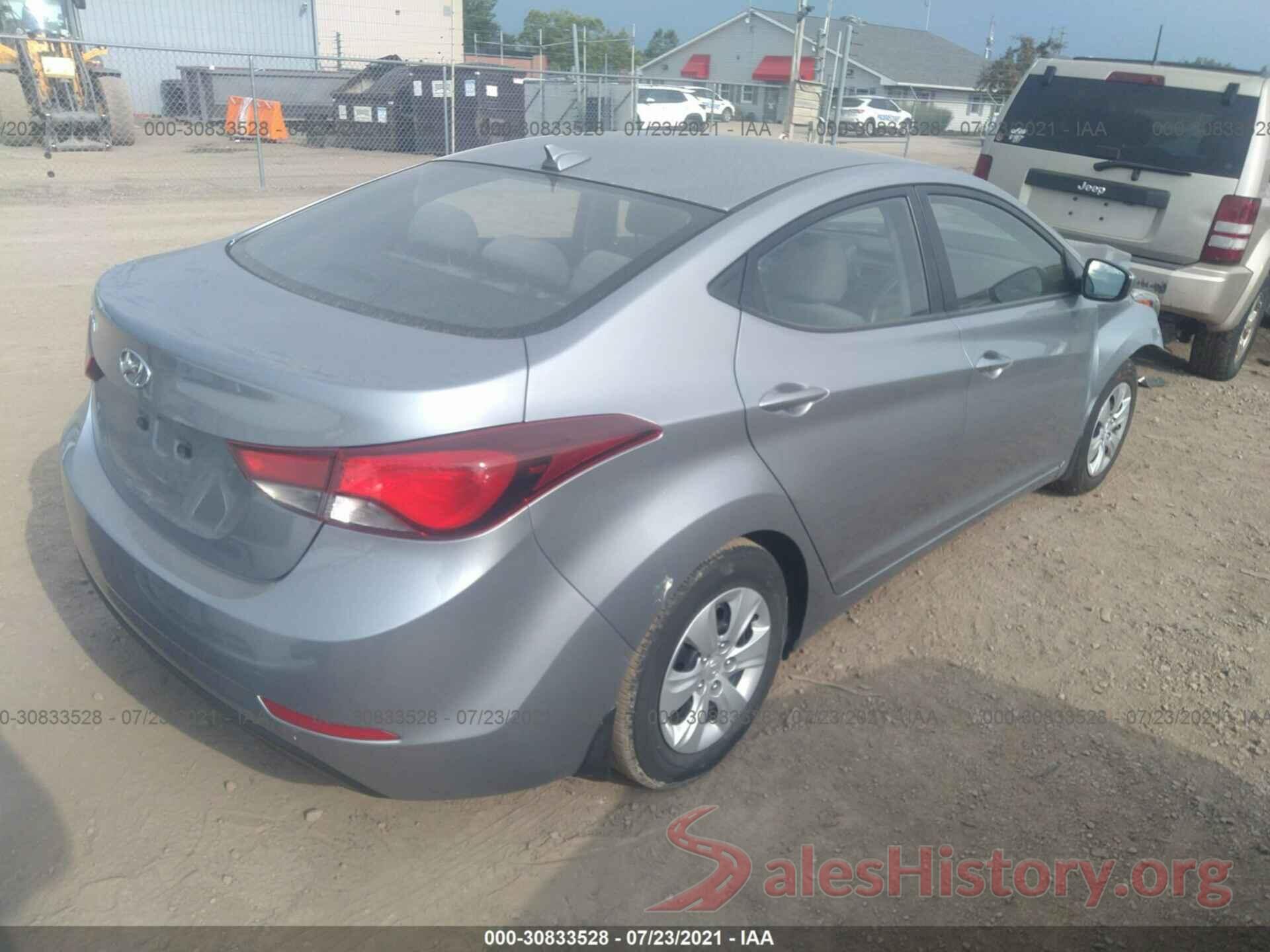 5NPDH4AE6GH664795 2016 HYUNDAI ELANTRA