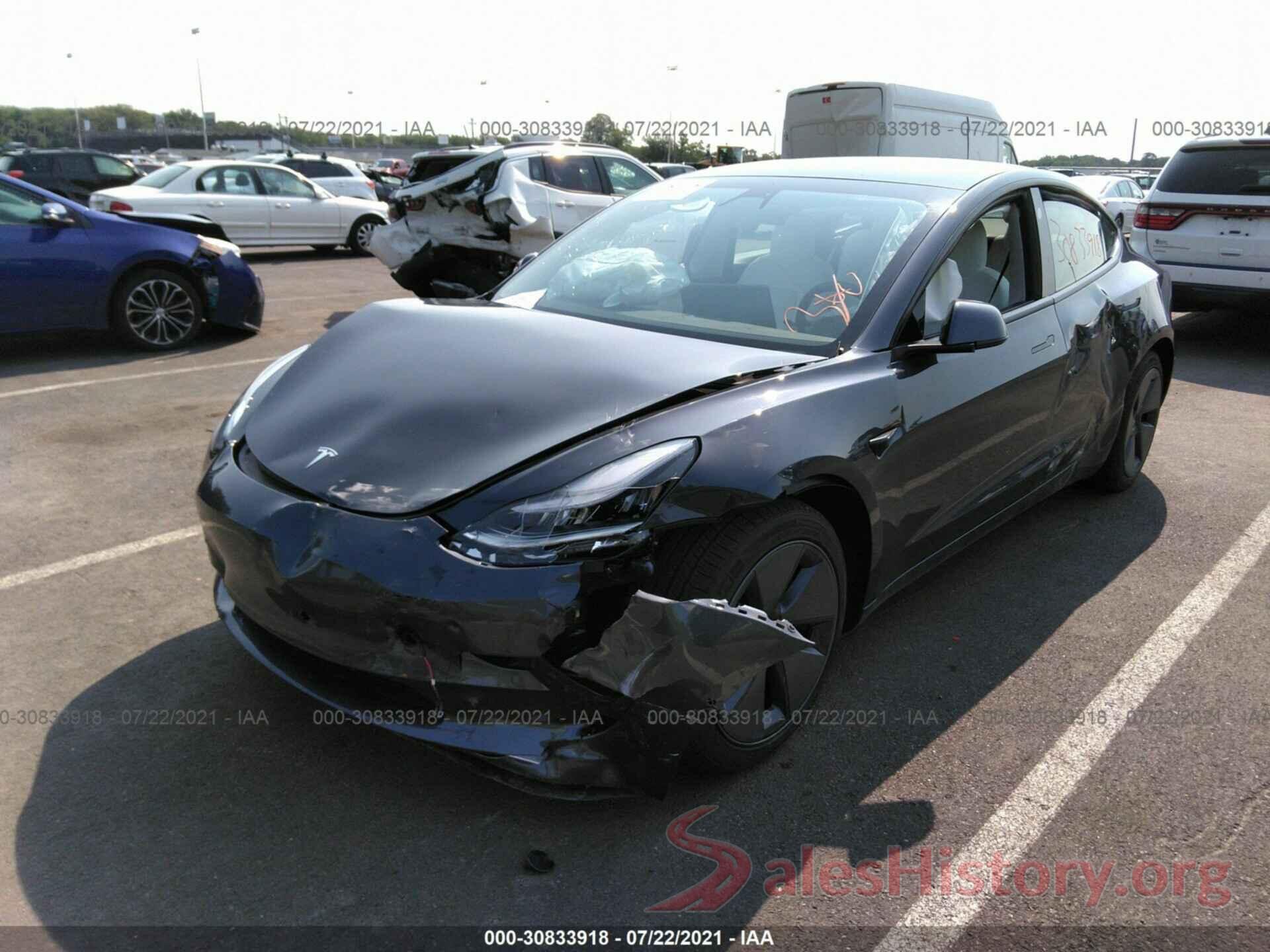 5YJ3E1EA1MF849082 2021 TESLA MODEL 3