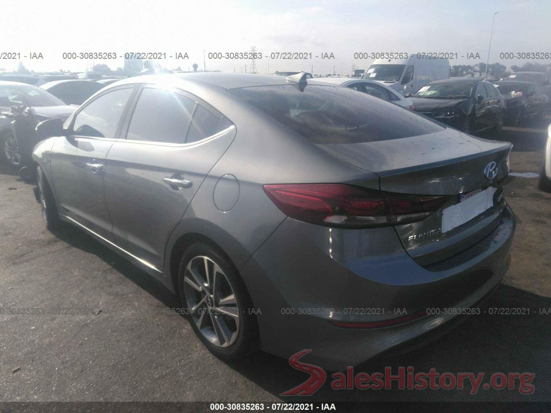 KMHD84LFXHU105193 2017 HYUNDAI ELANTRA