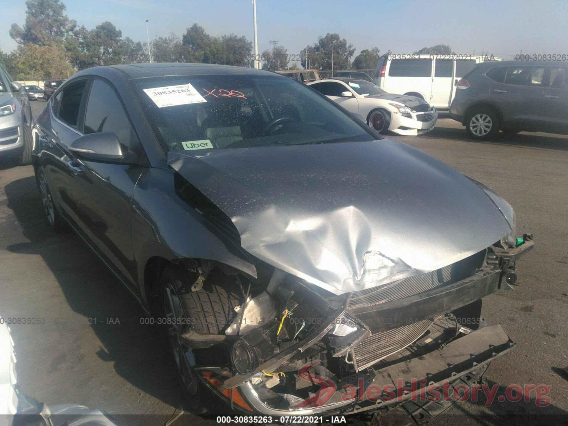 KMHD84LFXHU105193 2017 HYUNDAI ELANTRA