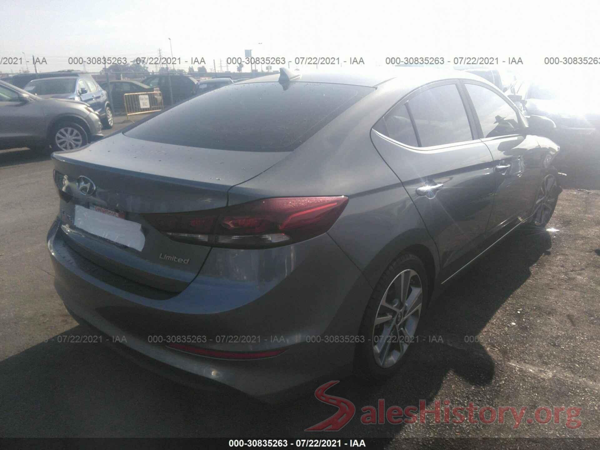 KMHD84LFXHU105193 2017 HYUNDAI ELANTRA