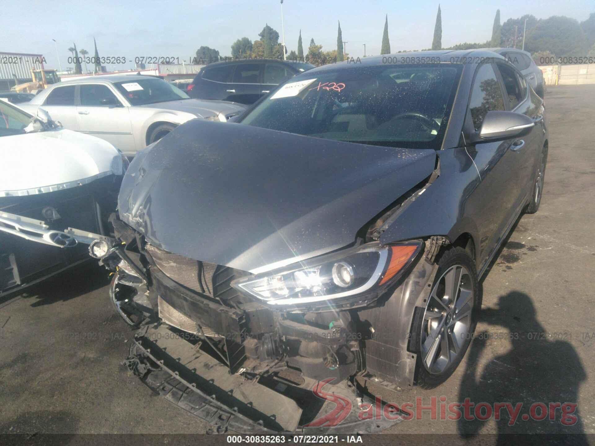 KMHD84LFXHU105193 2017 HYUNDAI ELANTRA