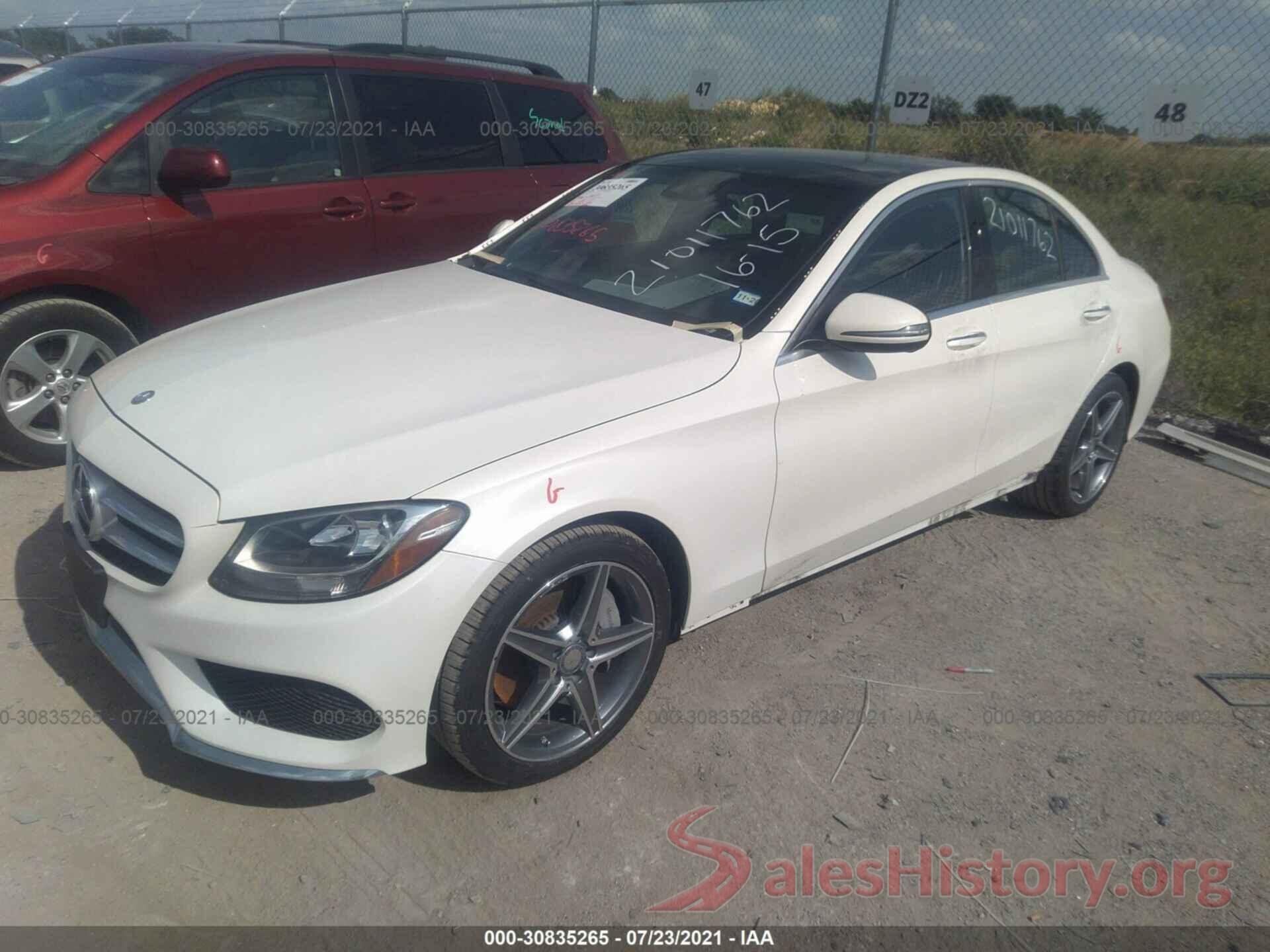 55SWF4KBXGU117352 2016 MERCEDES-BENZ C-CLASS