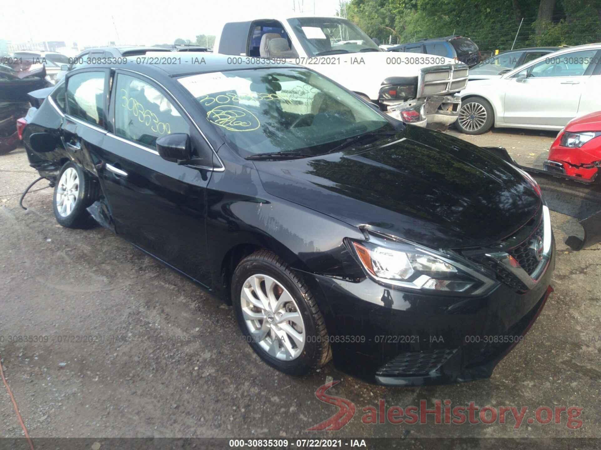 3N1AB7APXKY449636 2019 NISSAN SENTRA