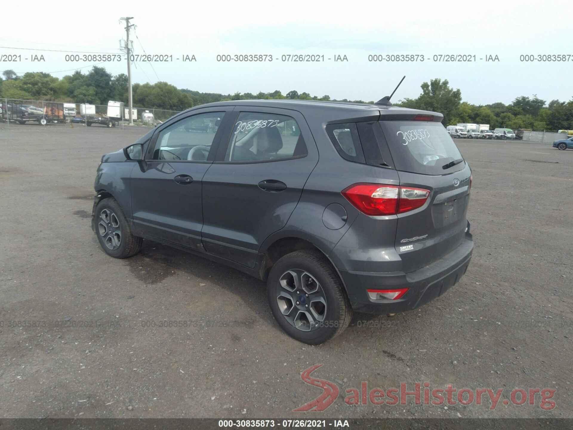 MAJ6S3FL8LC366658 2020 FORD ECOSPORT