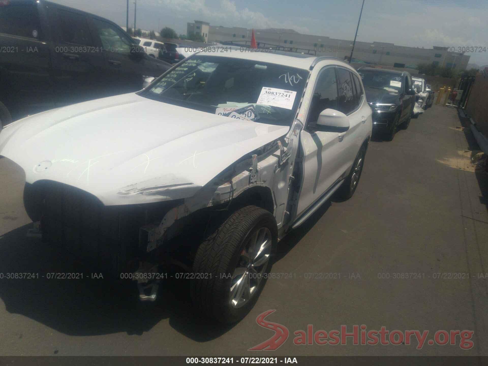 5UXTR7C54KLR50137 2019 BMW X3