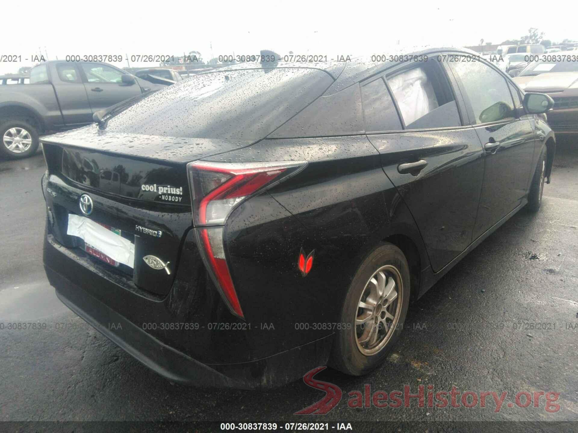 JTDKBRFU4G3009536 2016 TOYOTA PRIUS