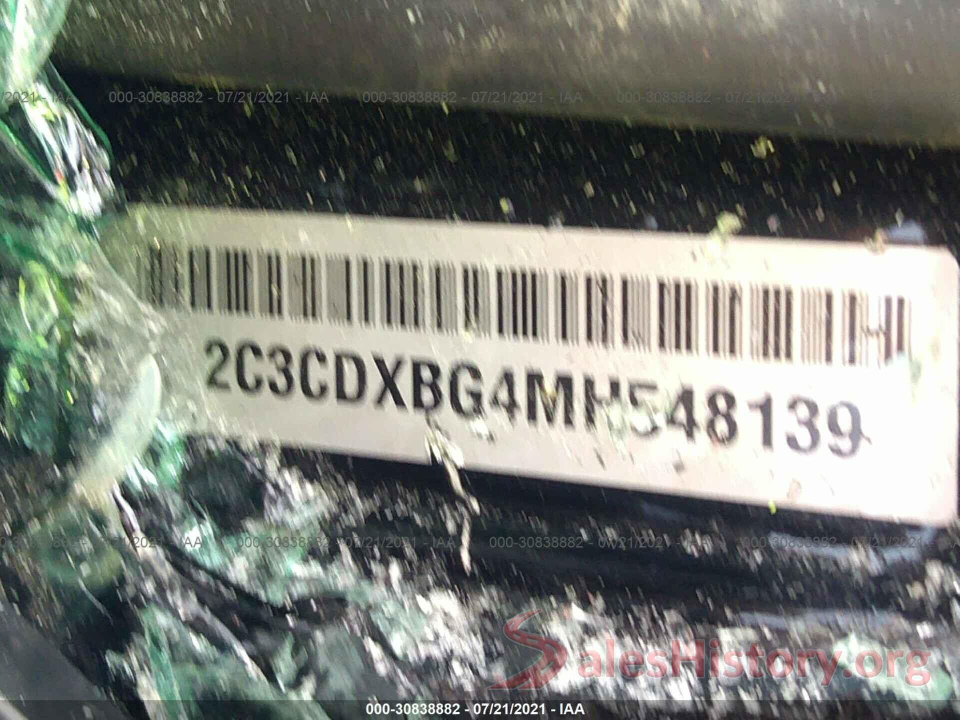 2C3CDXBG4MH548139 2021 DODGE CHARGER