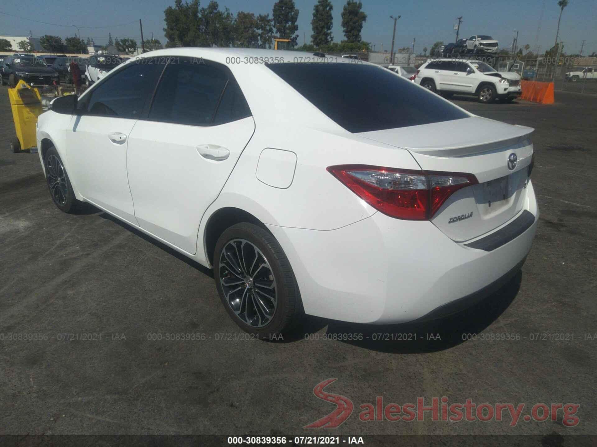 5YFBURHE8GP537426 2016 TOYOTA COROLLA