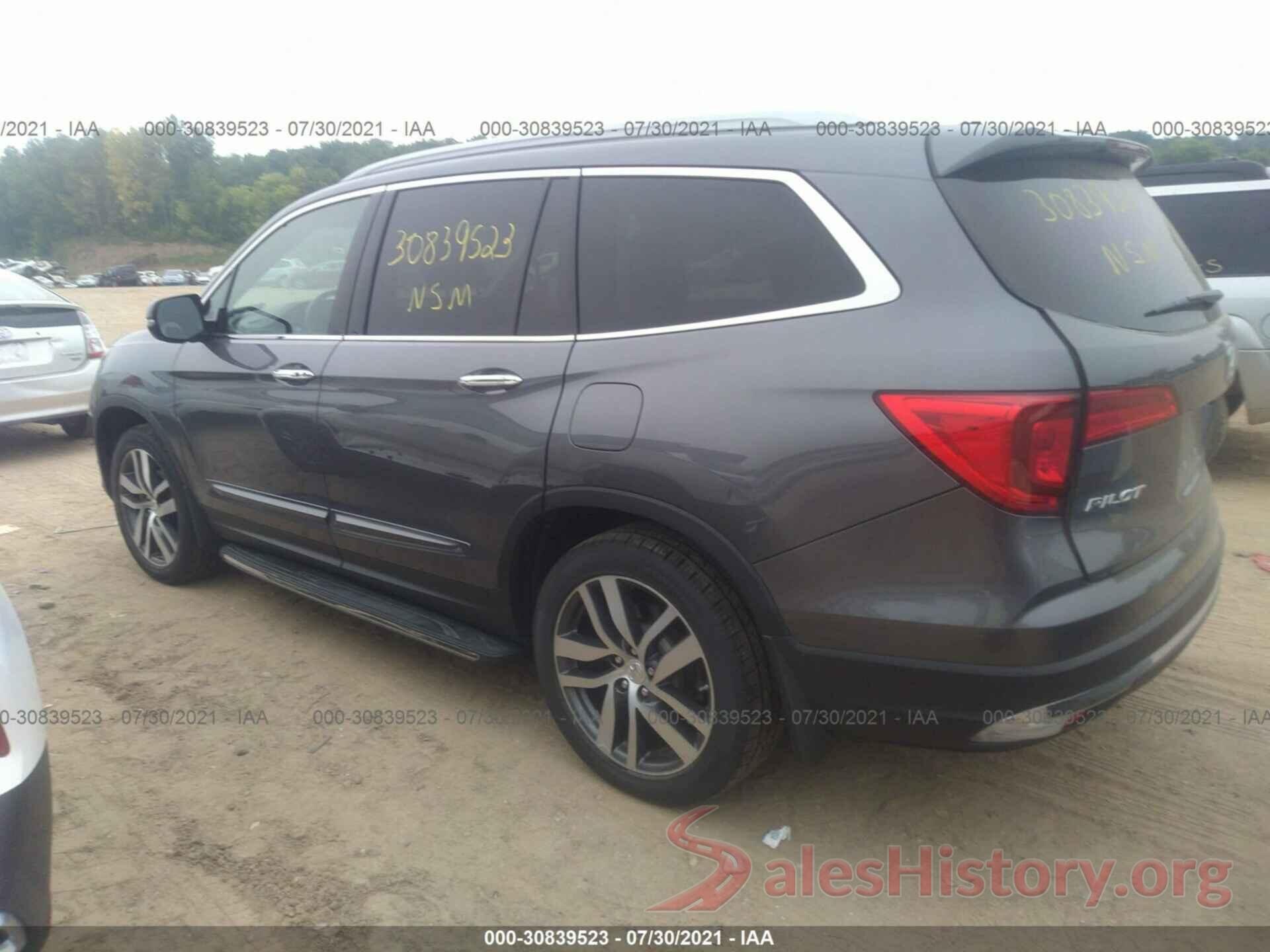 5FNYF6H99GB103730 2016 HONDA PILOT