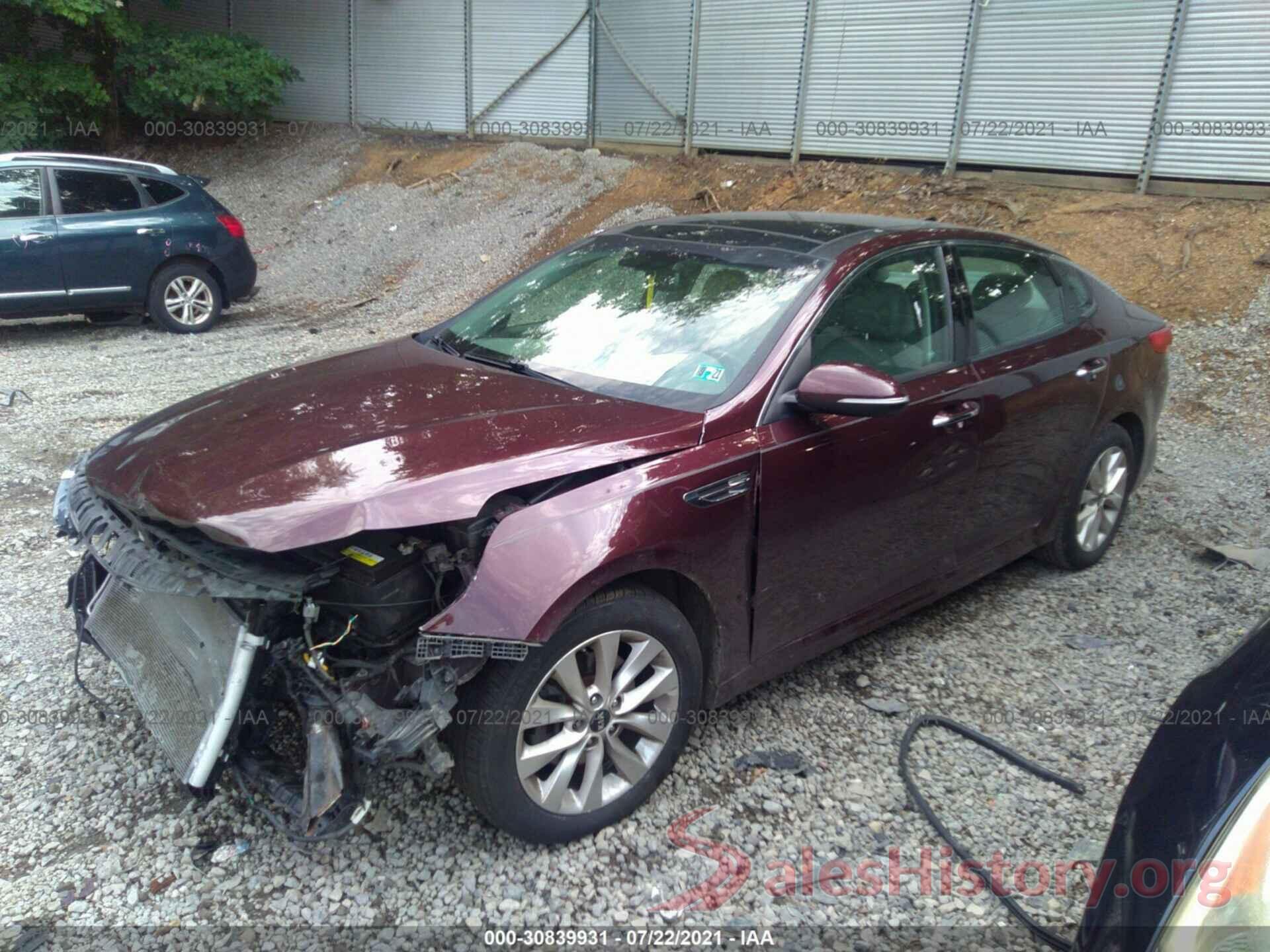 5XXGU4L3XGG033807 2016 KIA OPTIMA