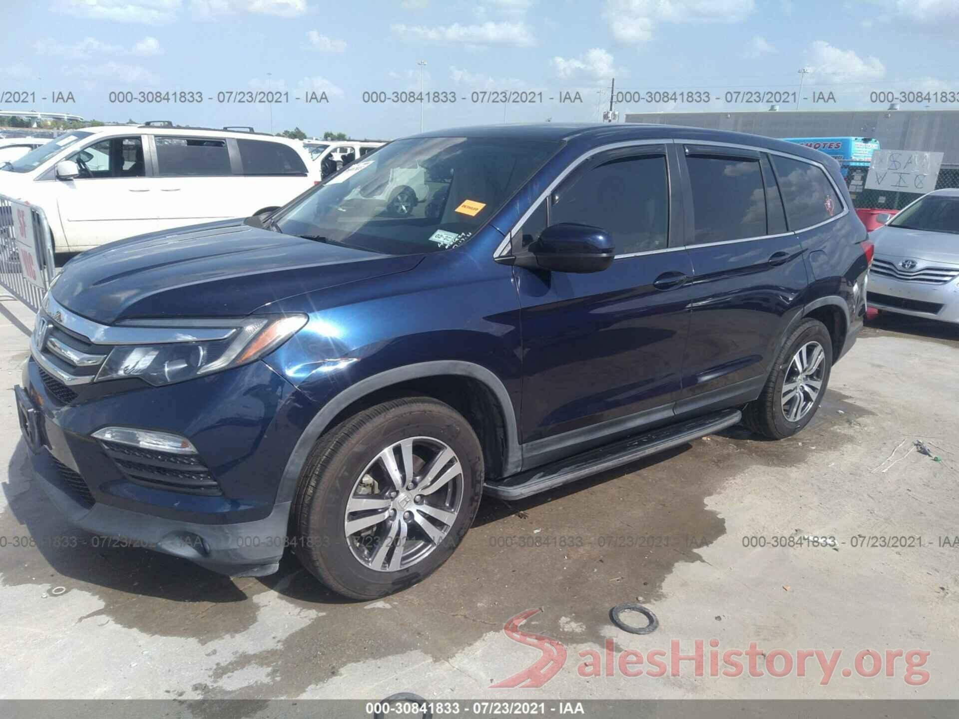 5FNYF5H31GB021836 2016 HONDA PILOT