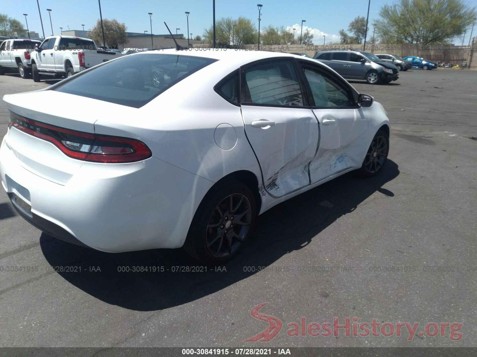 1C3CDFAA3GD607982 2016 DODGE DART