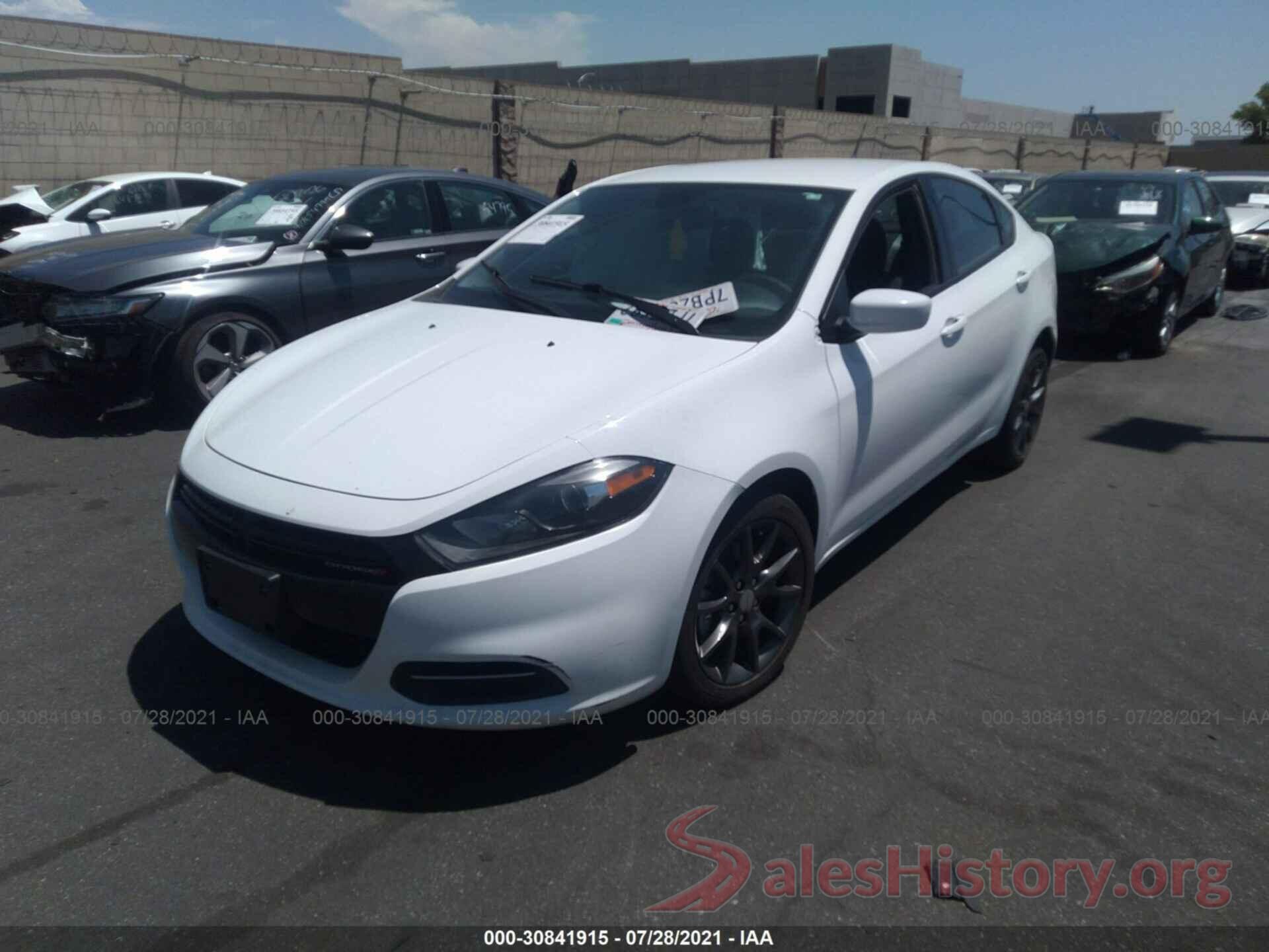 1C3CDFAA3GD607982 2016 DODGE DART