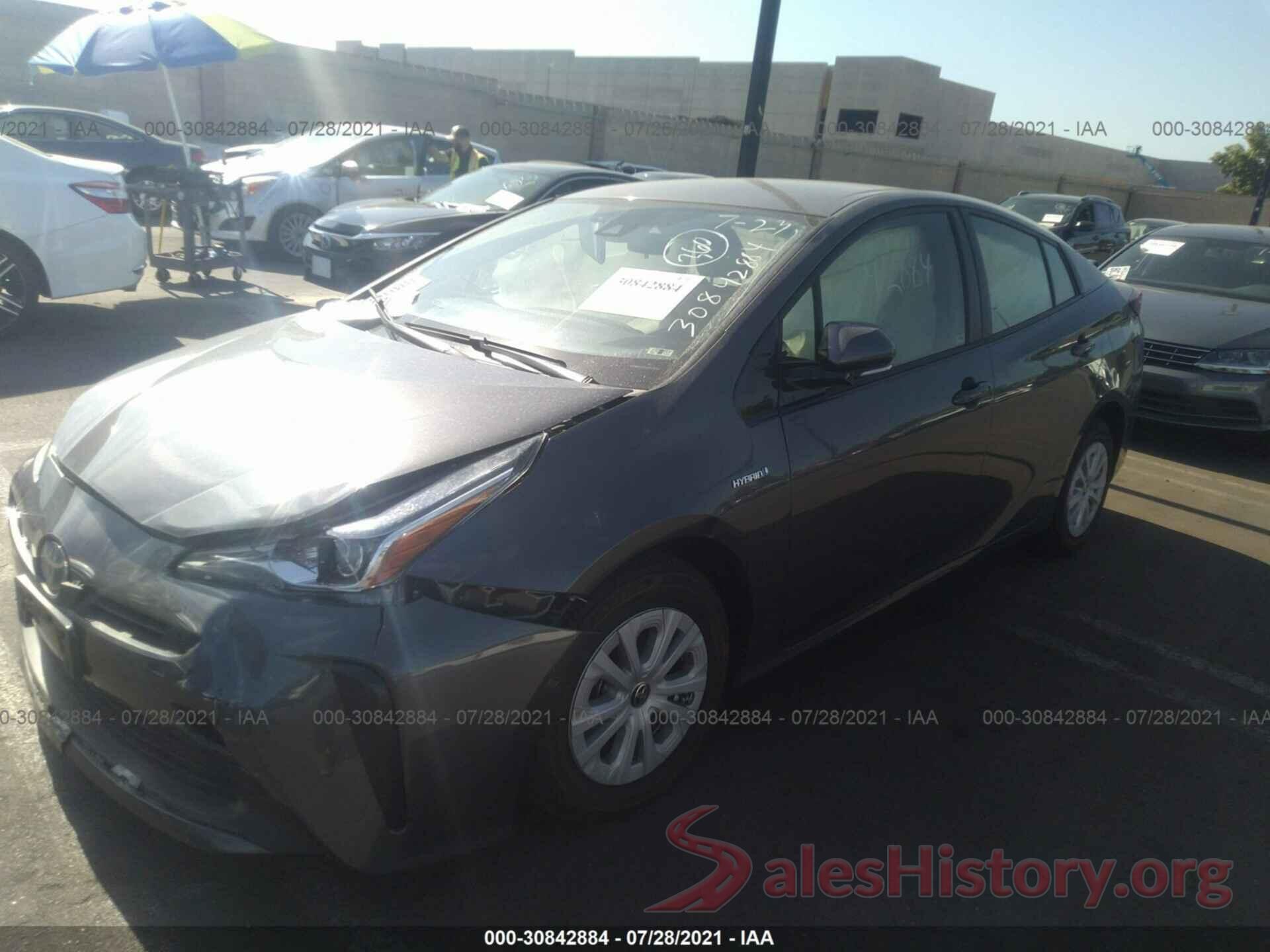 JTDKARFU5K3084841 2019 TOYOTA PRIUS