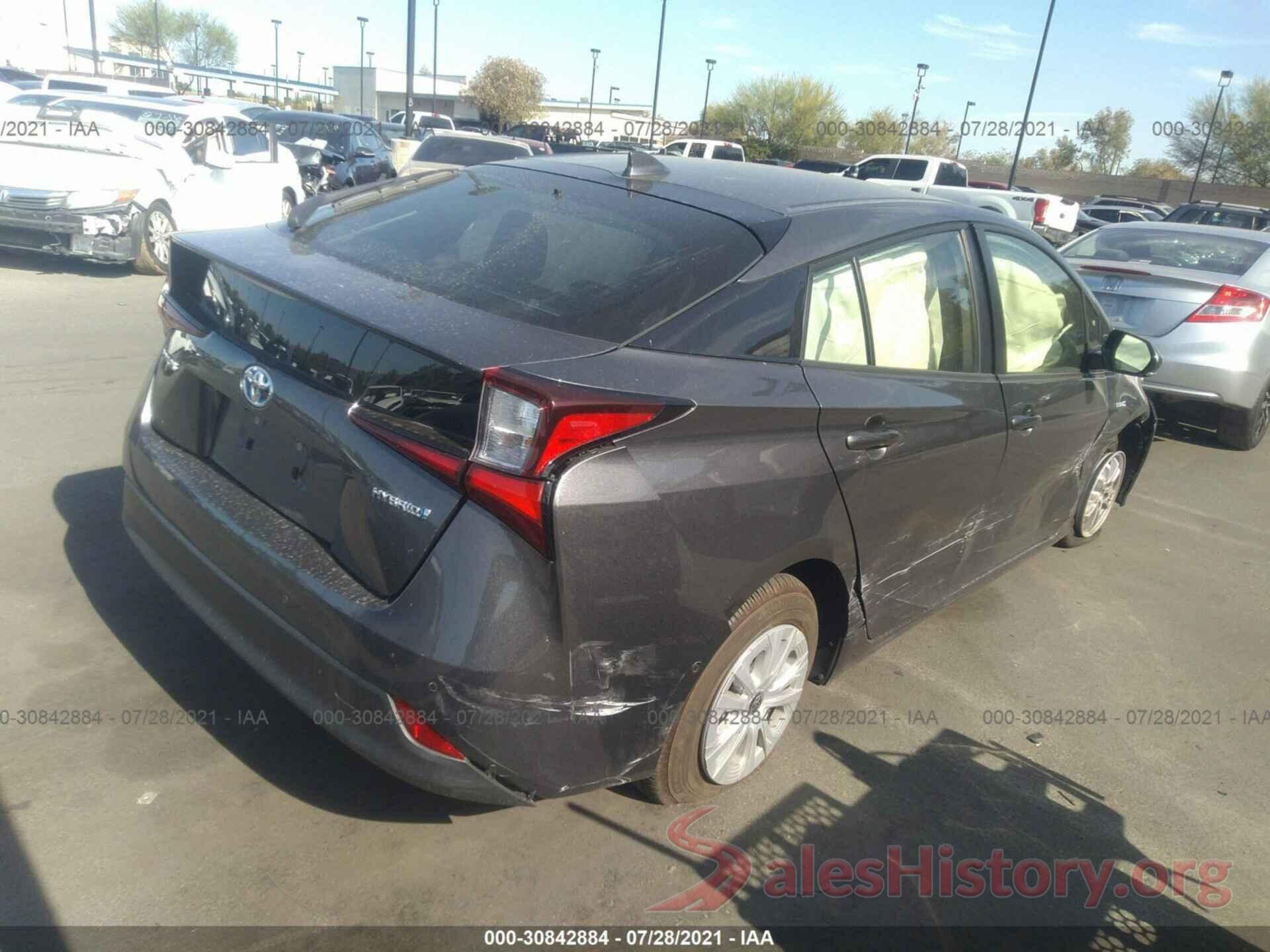 JTDKARFU5K3084841 2019 TOYOTA PRIUS