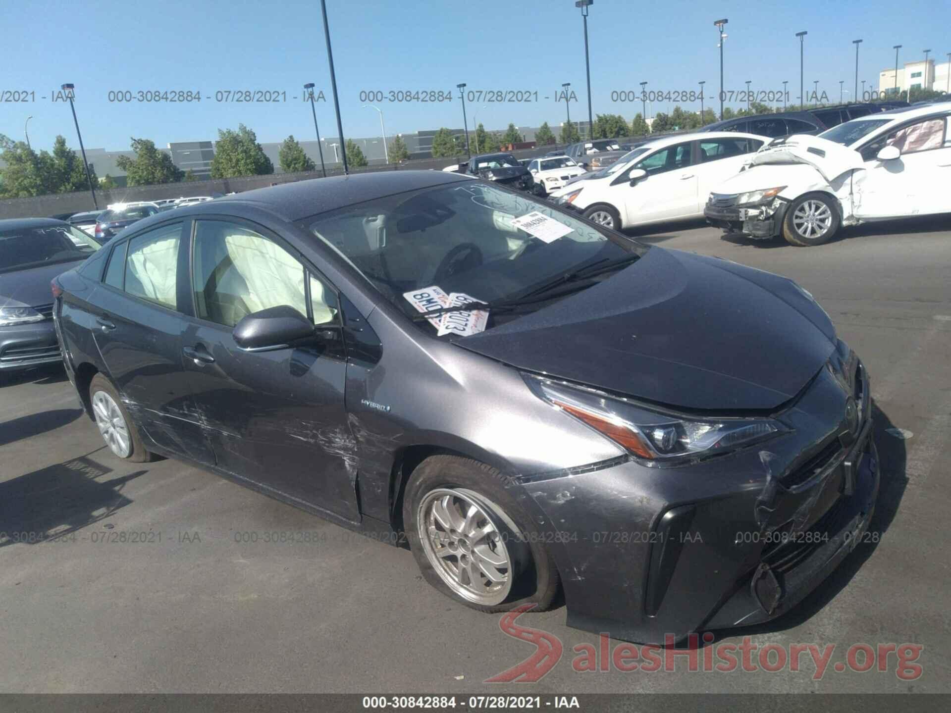 JTDKARFU5K3084841 2019 TOYOTA PRIUS