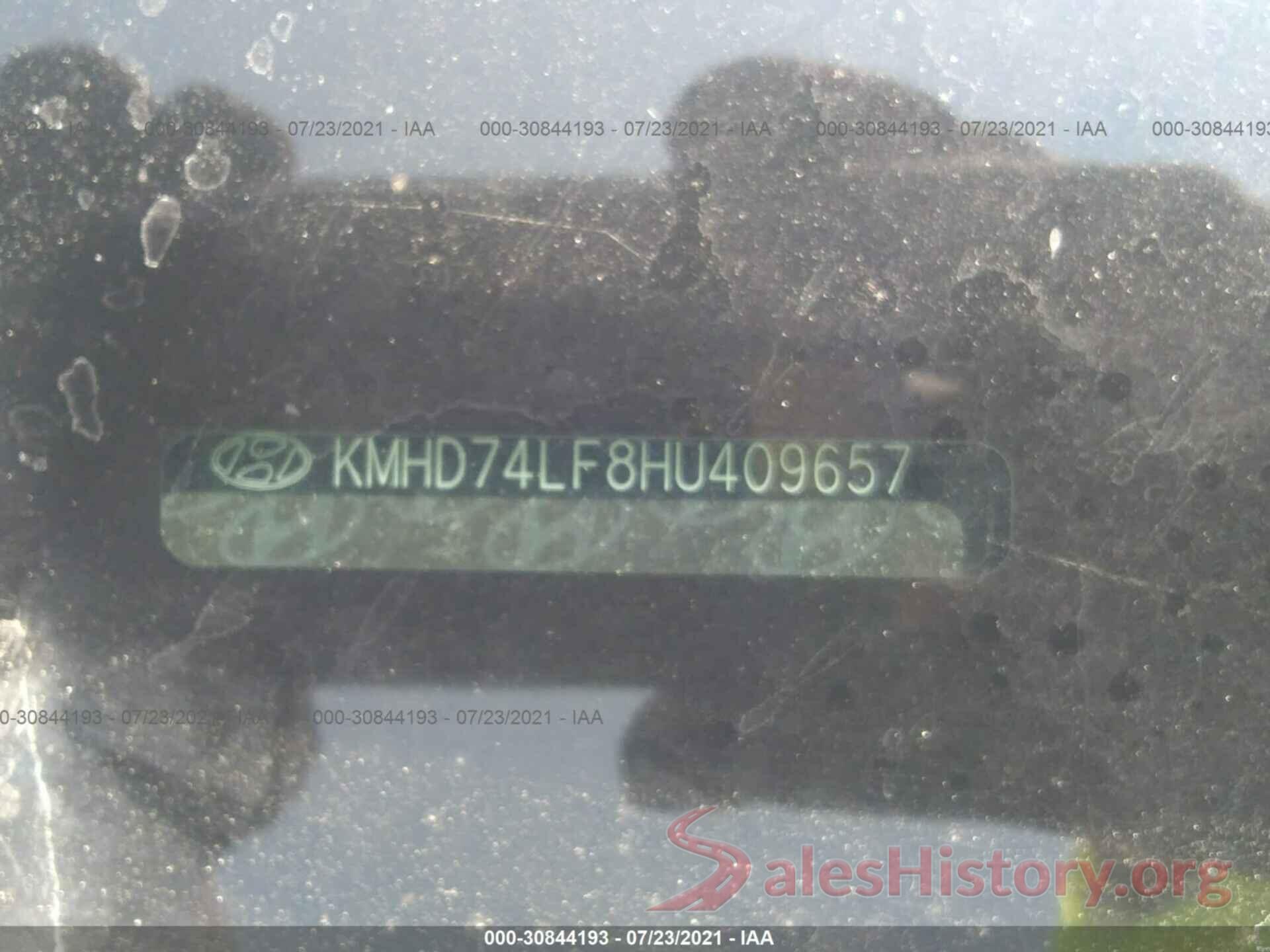 KMHD74LF8HU409657 2017 HYUNDAI ELANTRA