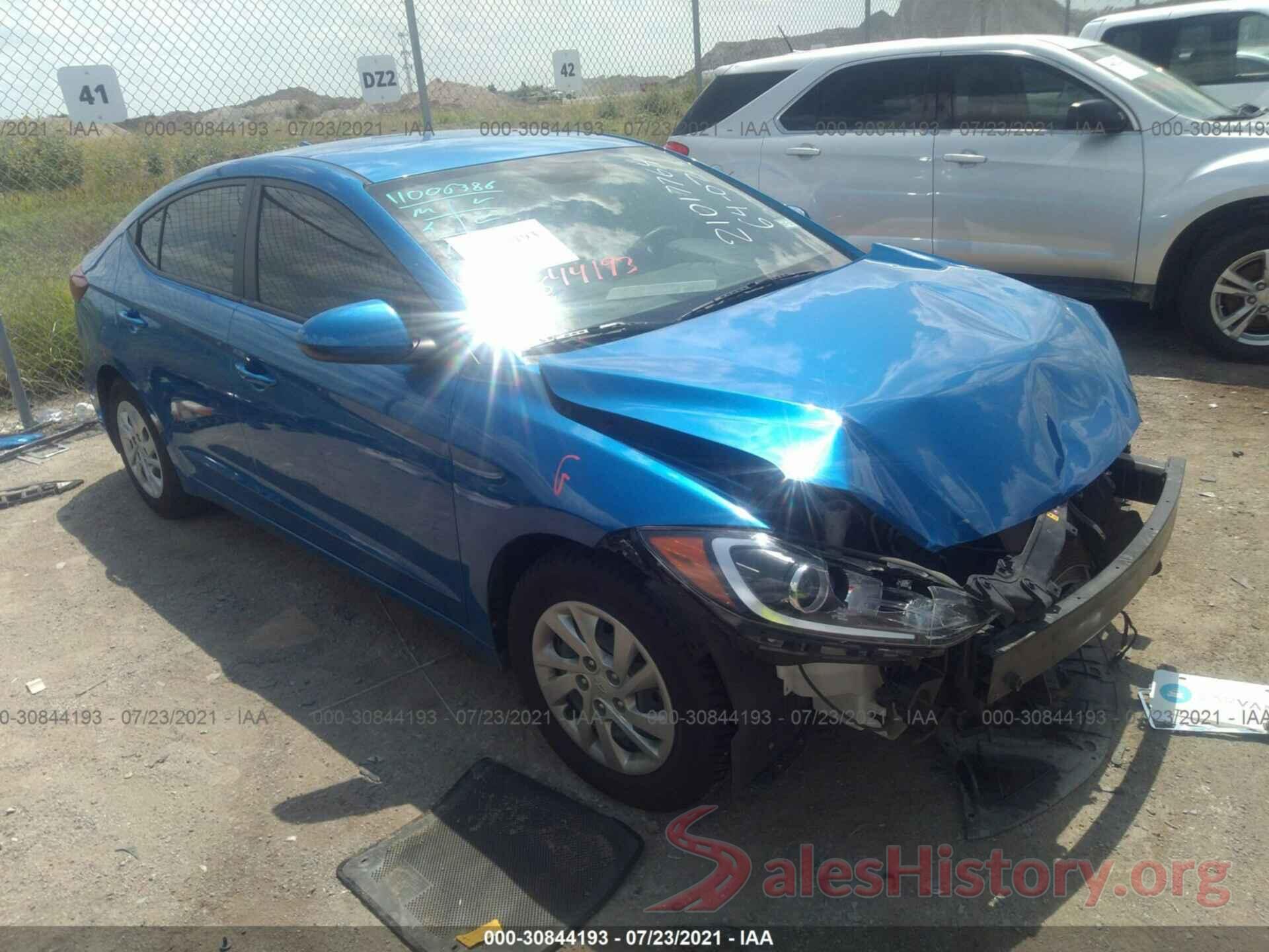 KMHD74LF8HU409657 2017 HYUNDAI ELANTRA