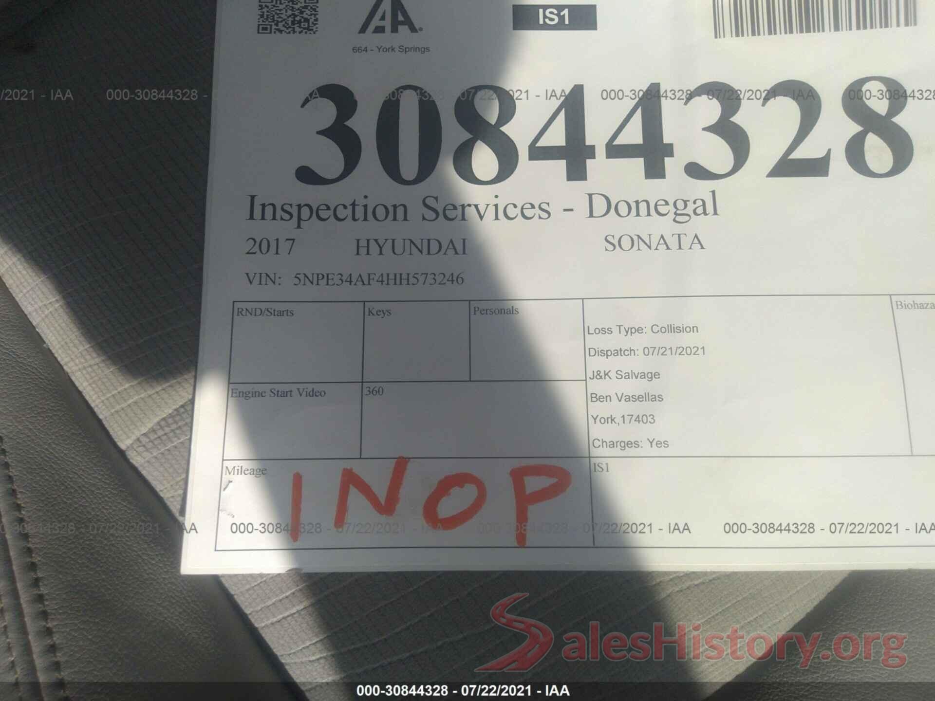 5NPE34AF4HH573246 2017 HYUNDAI SONATA