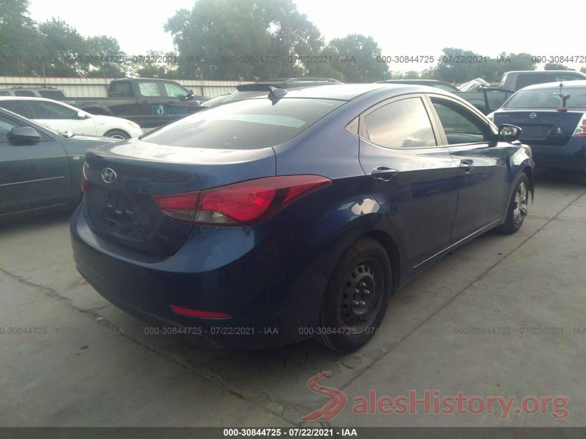 5NPDH4AE5GH725439 2016 HYUNDAI ELANTRA