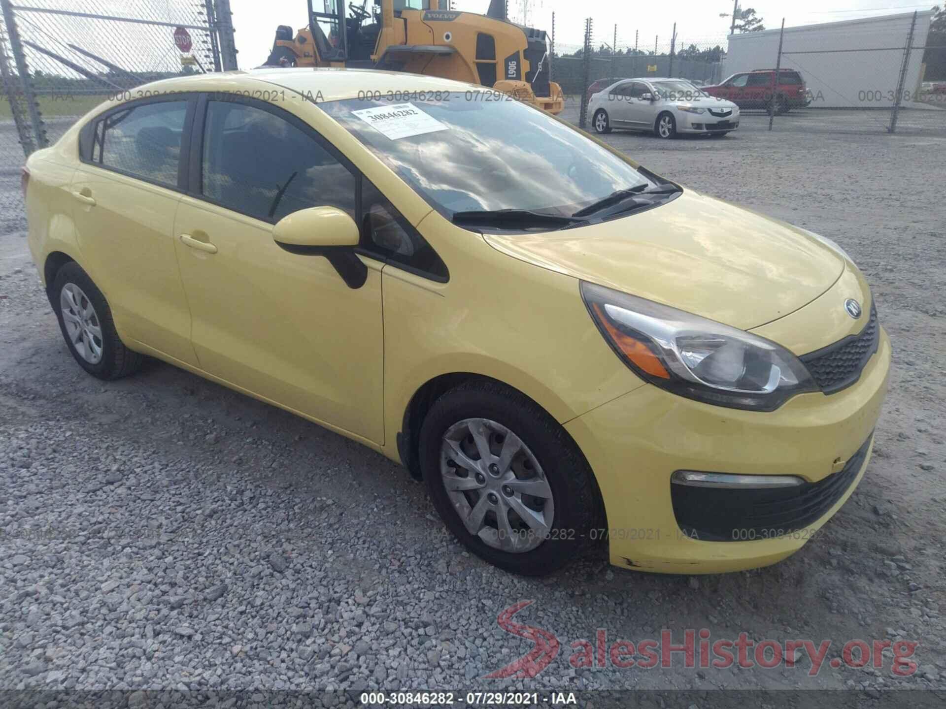 KNADM4A33G6663699 2016 KIA RIO