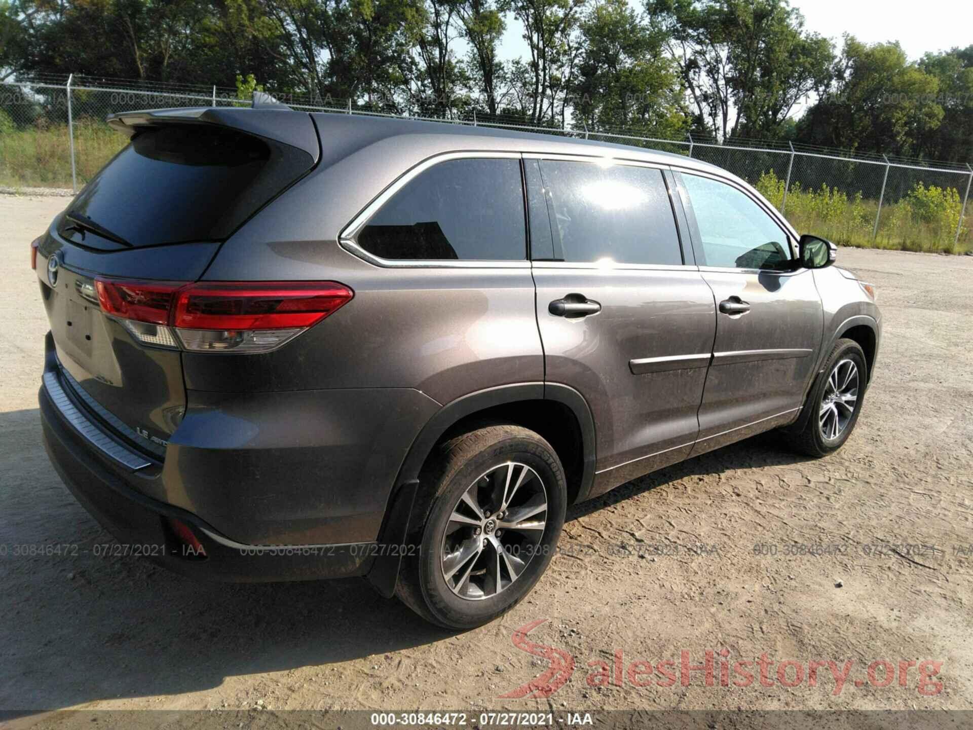 5TDBZRFH7JS889796 2018 TOYOTA HIGHLANDER