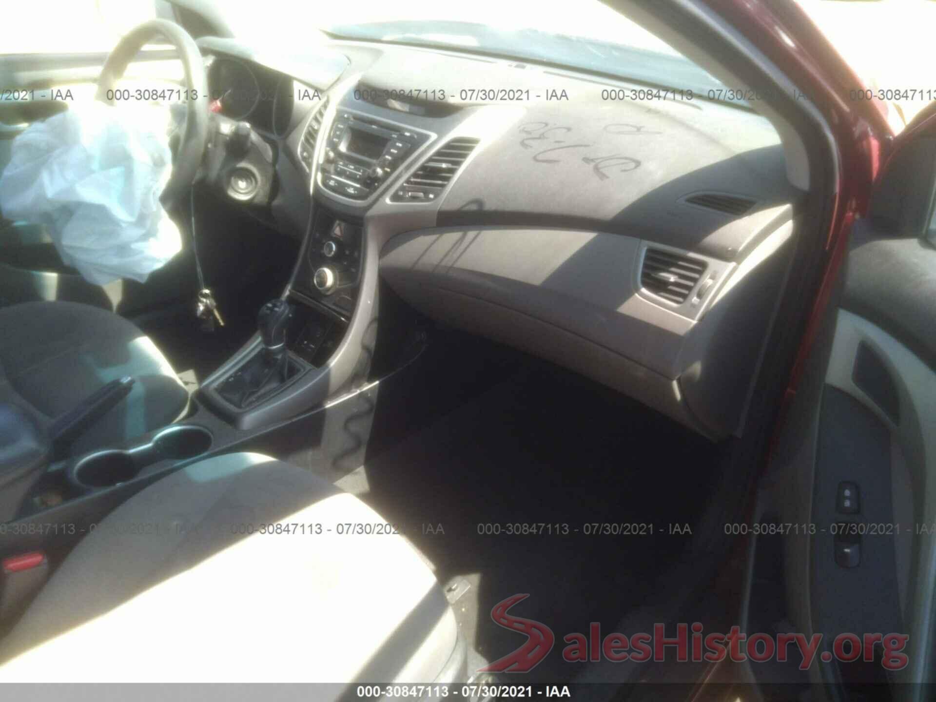 5NPDH4AE1GH740729 2016 HYUNDAI ELANTRA