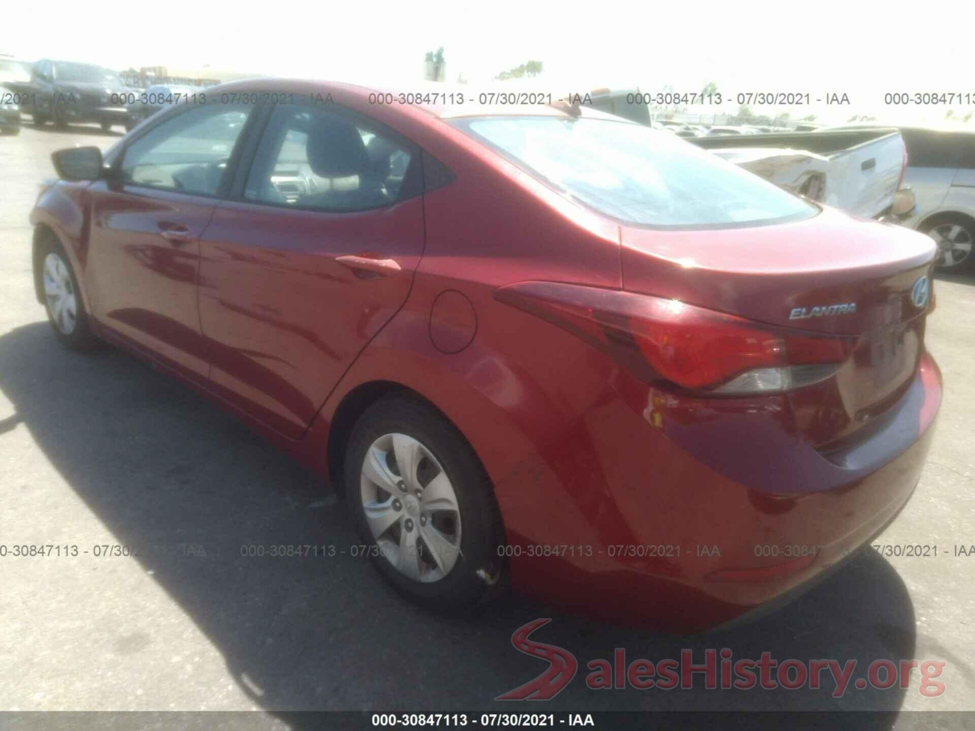 5NPDH4AE1GH740729 2016 HYUNDAI ELANTRA