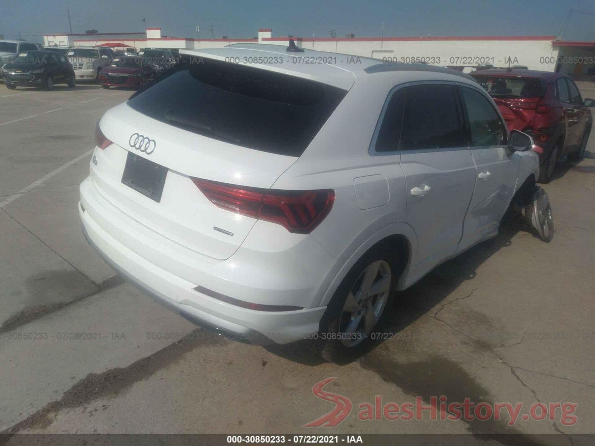 WA1AECF37L1030906 2020 AUDI Q3