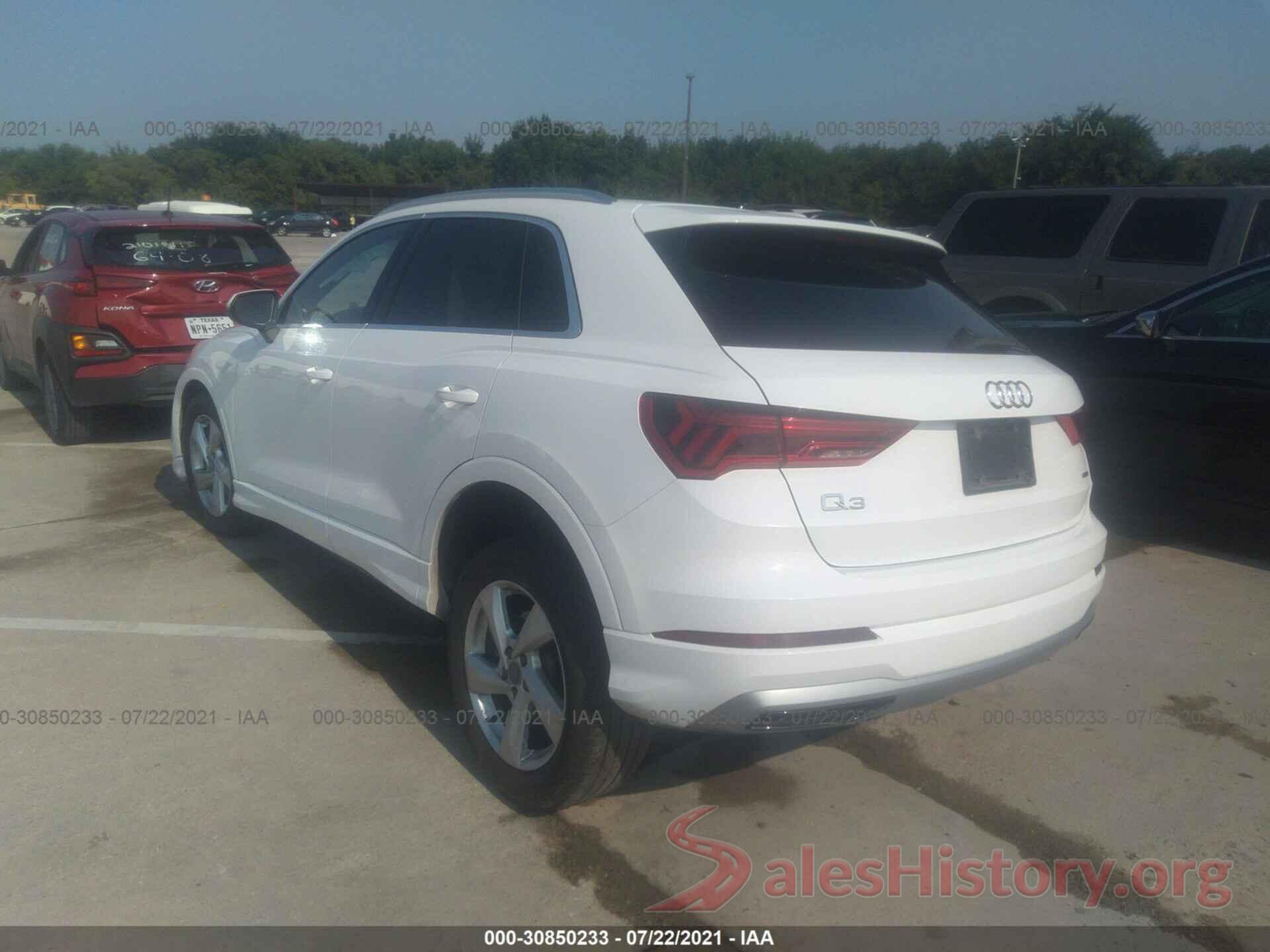 WA1AECF37L1030906 2020 AUDI Q3