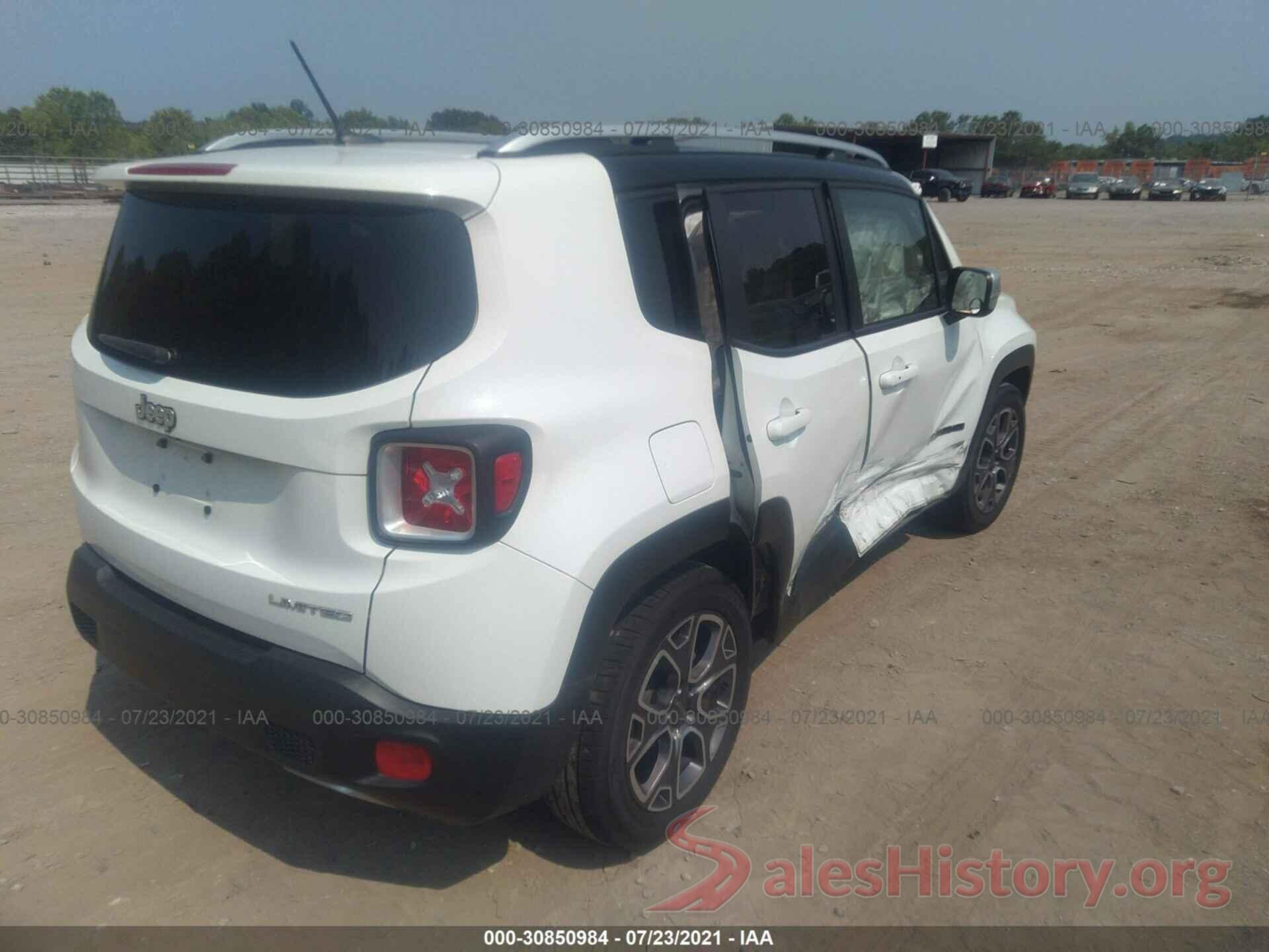 ZACCJADT0GPD74925 2016 JEEP RENEGADE