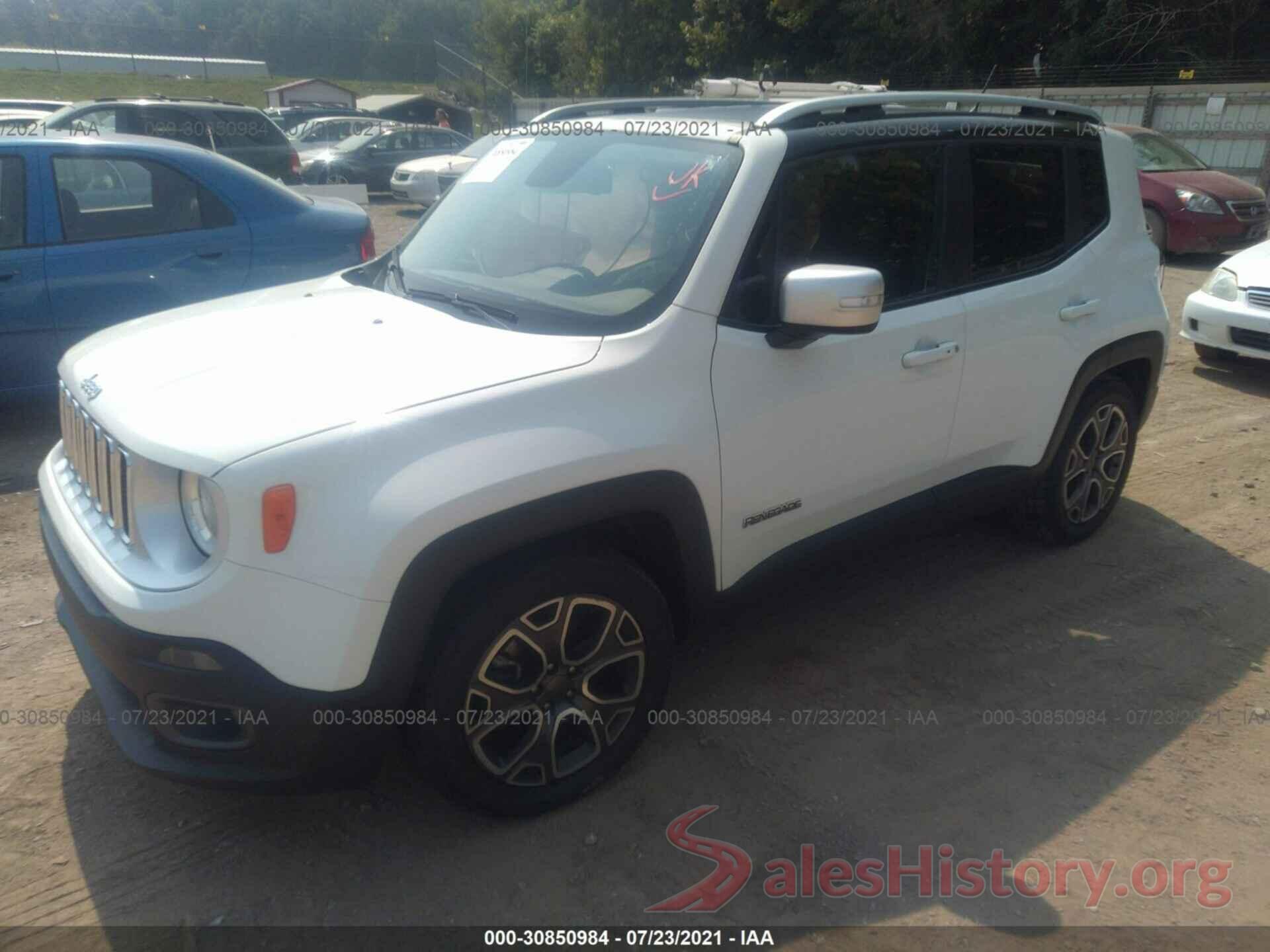 ZACCJADT0GPD74925 2016 JEEP RENEGADE