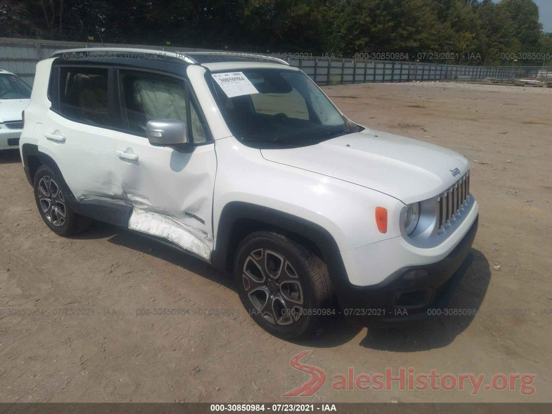 ZACCJADT0GPD74925 2016 JEEP RENEGADE