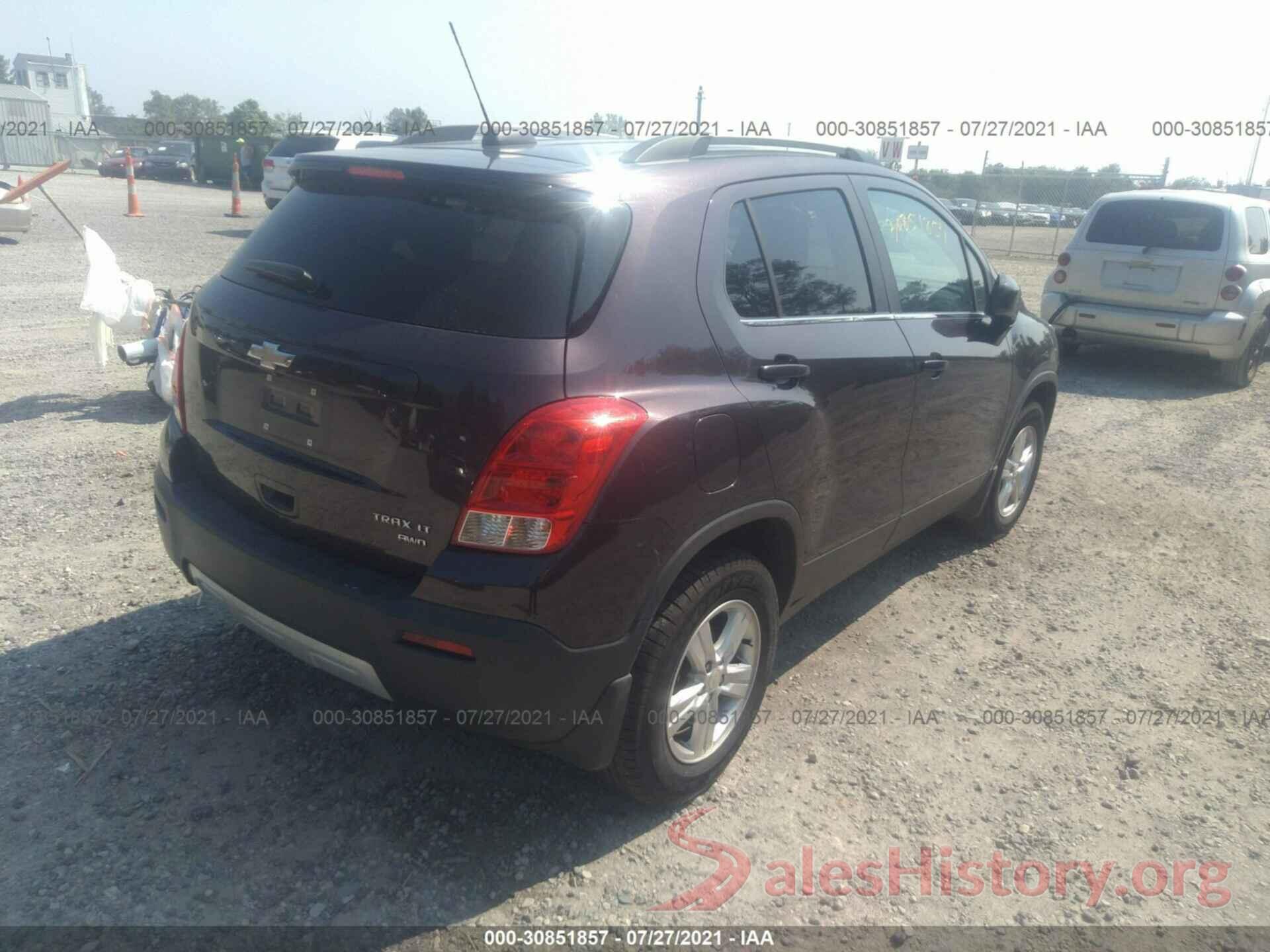 3GNCJPSB8GL121624 2016 CHEVROLET TRAX