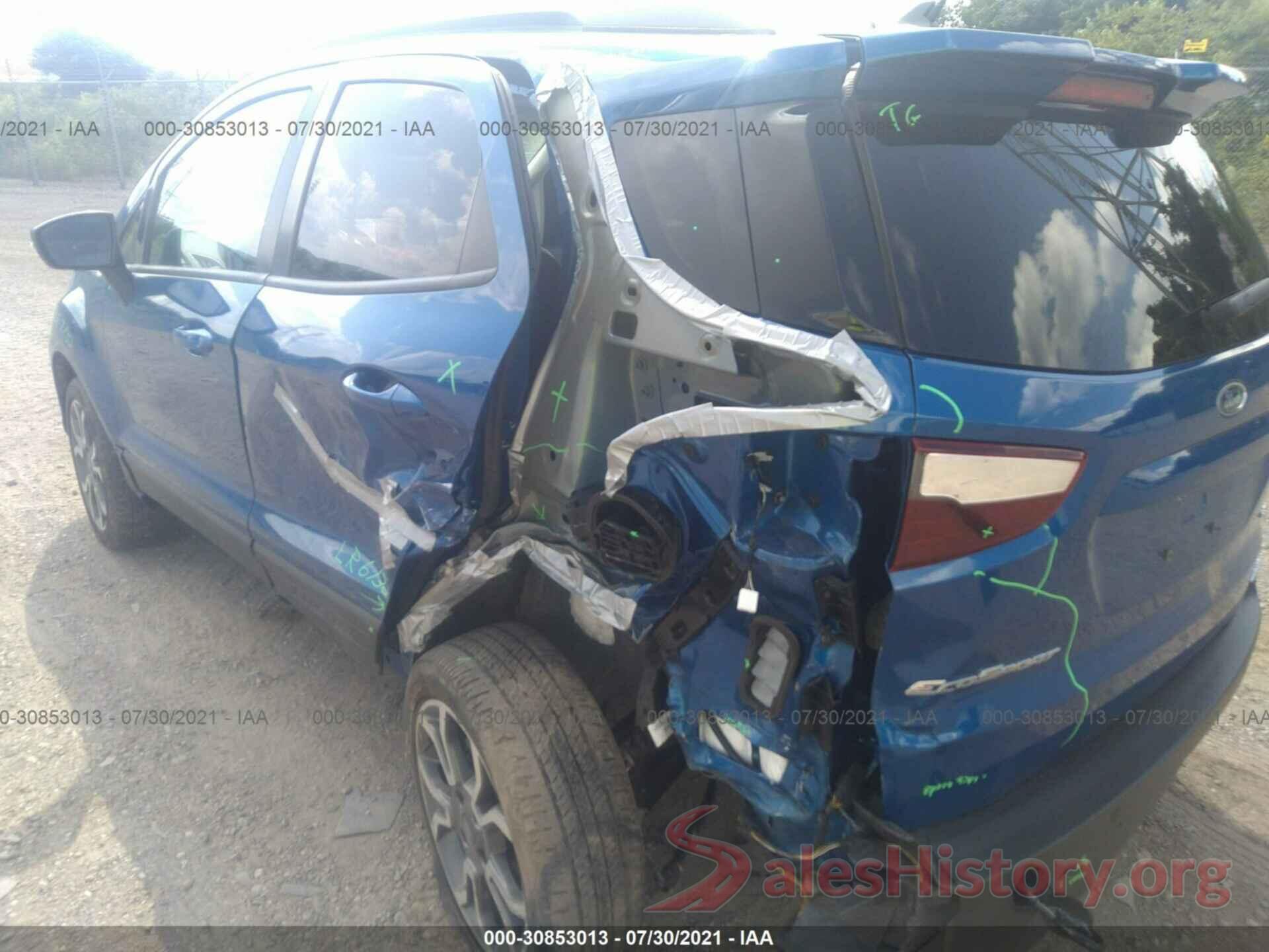 MAJ6S3JL0KC309070 2019 FORD ECOSPORT