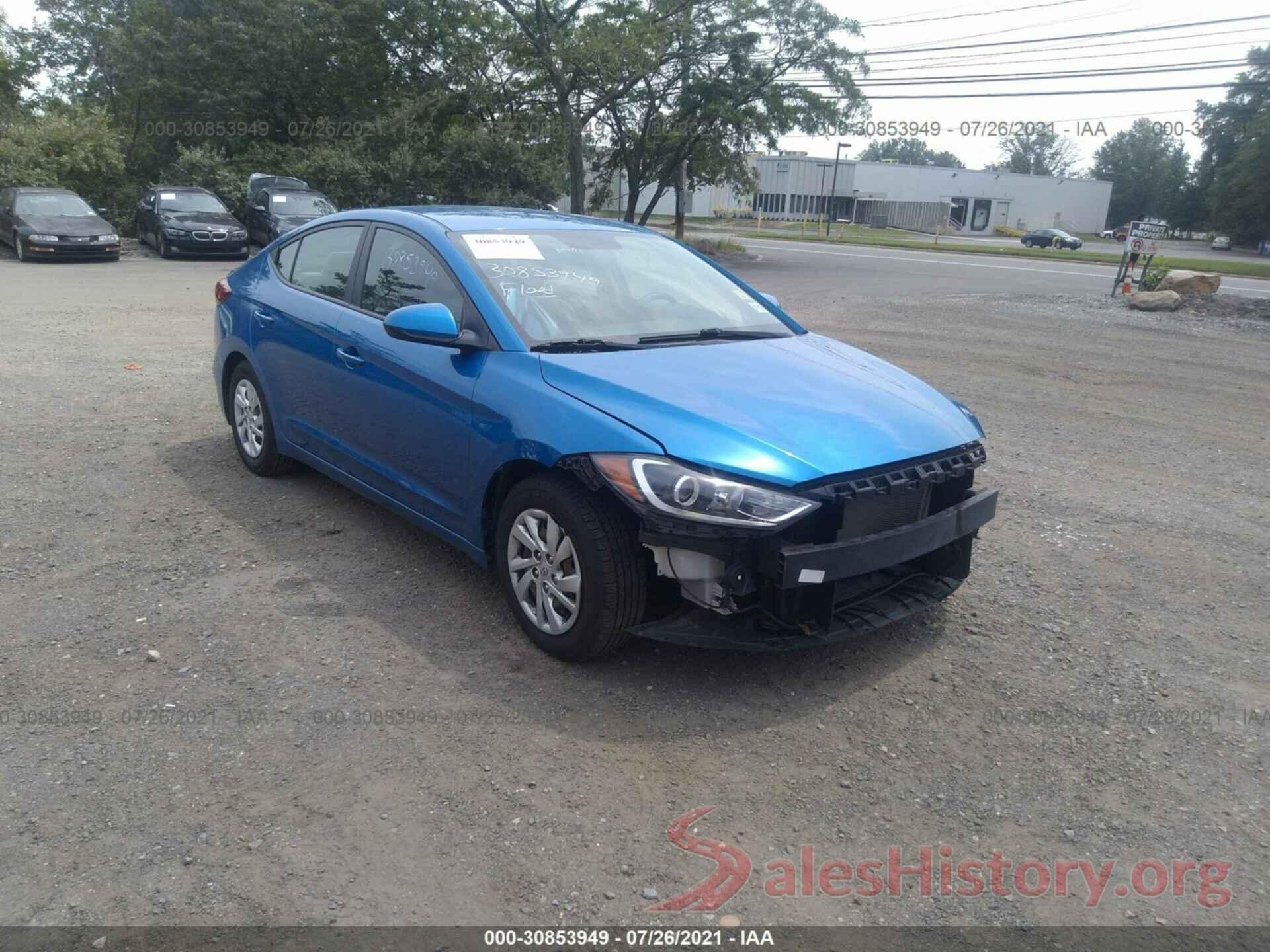 5NPD74LF0HH100604 2017 HYUNDAI ELANTRA