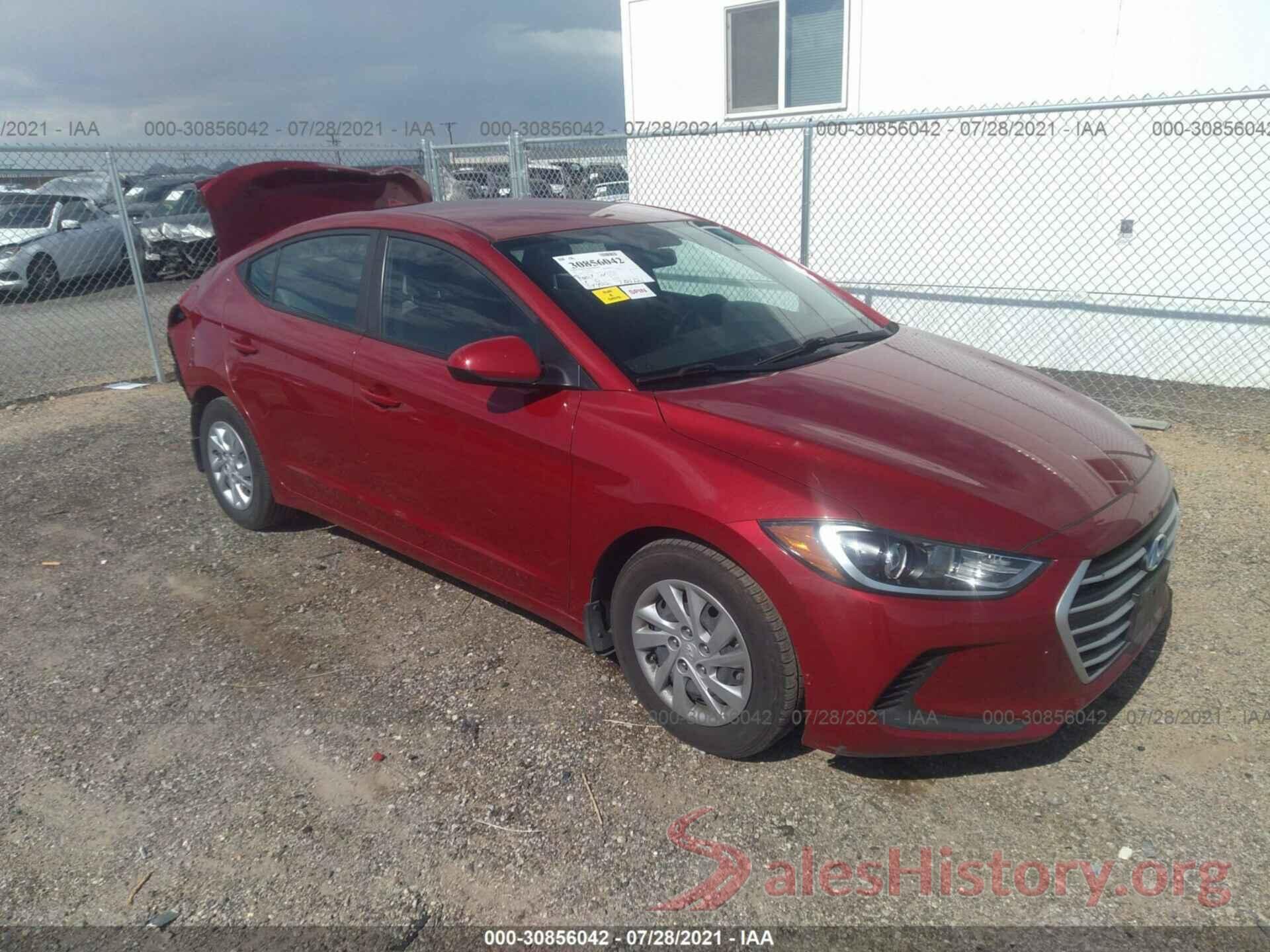 KMHD74LF4HU400471 2017 HYUNDAI ELANTRA