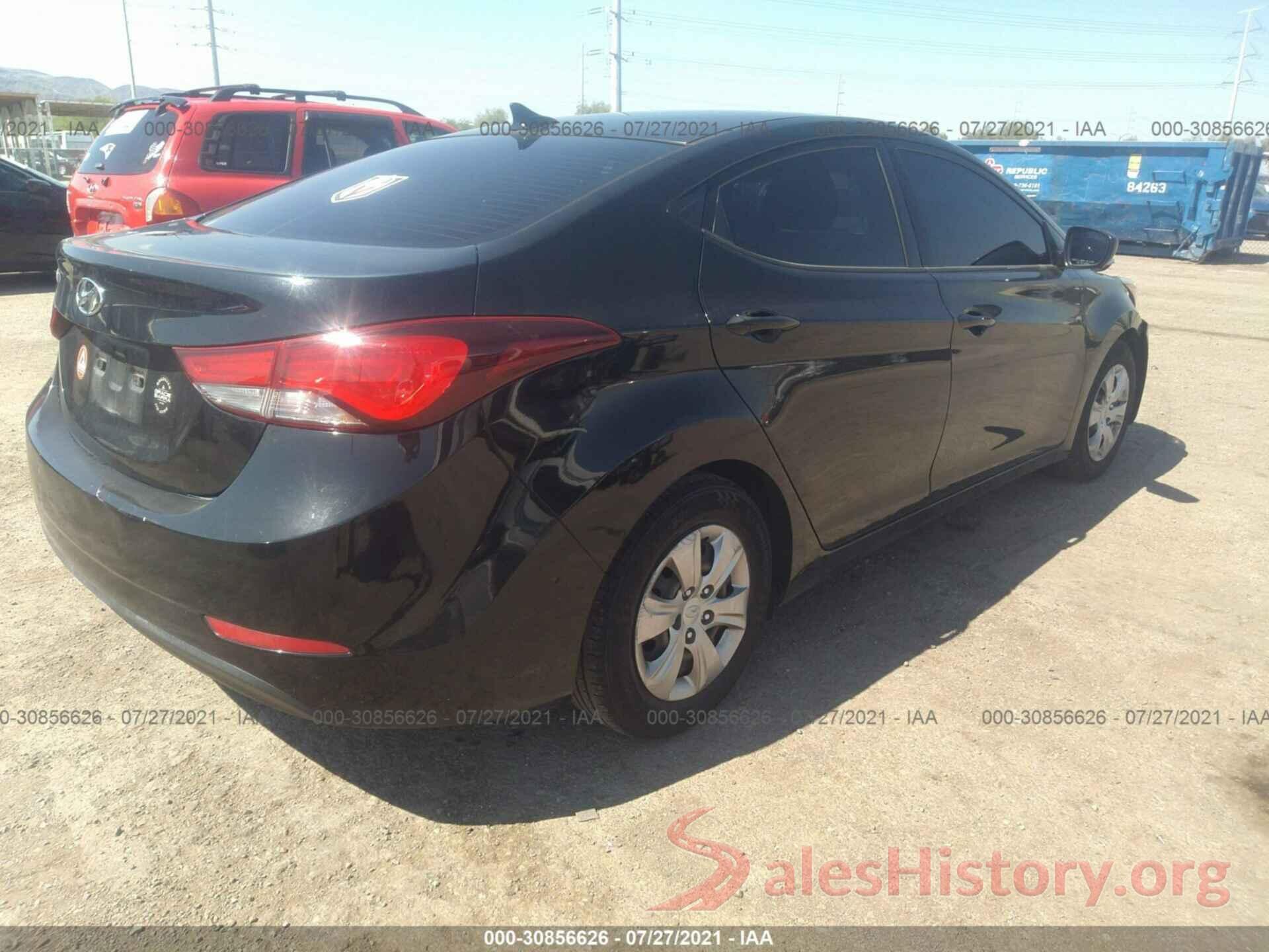 KMHDH4AE4GU490615 2016 HYUNDAI ELANTRA