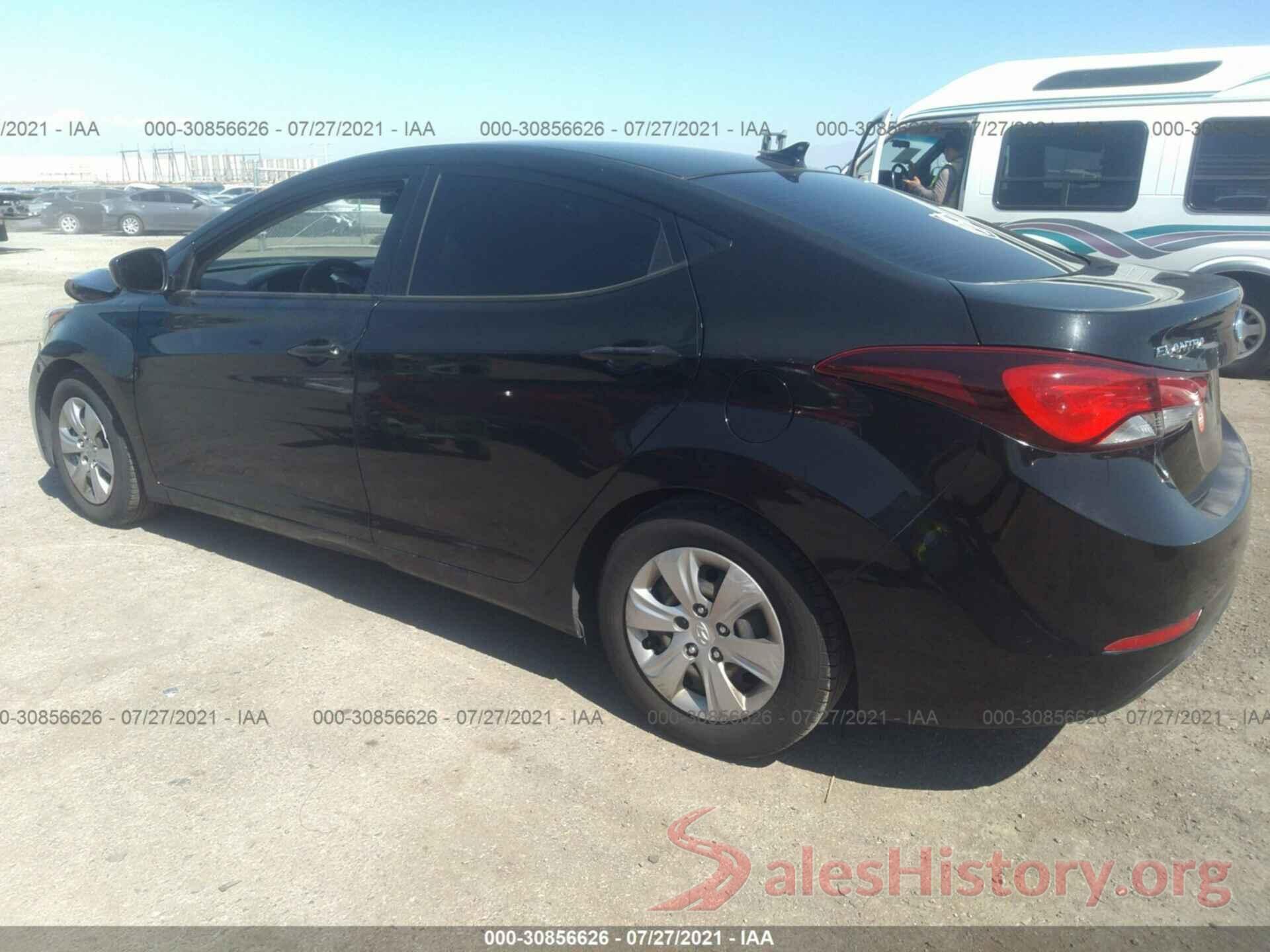 KMHDH4AE4GU490615 2016 HYUNDAI ELANTRA