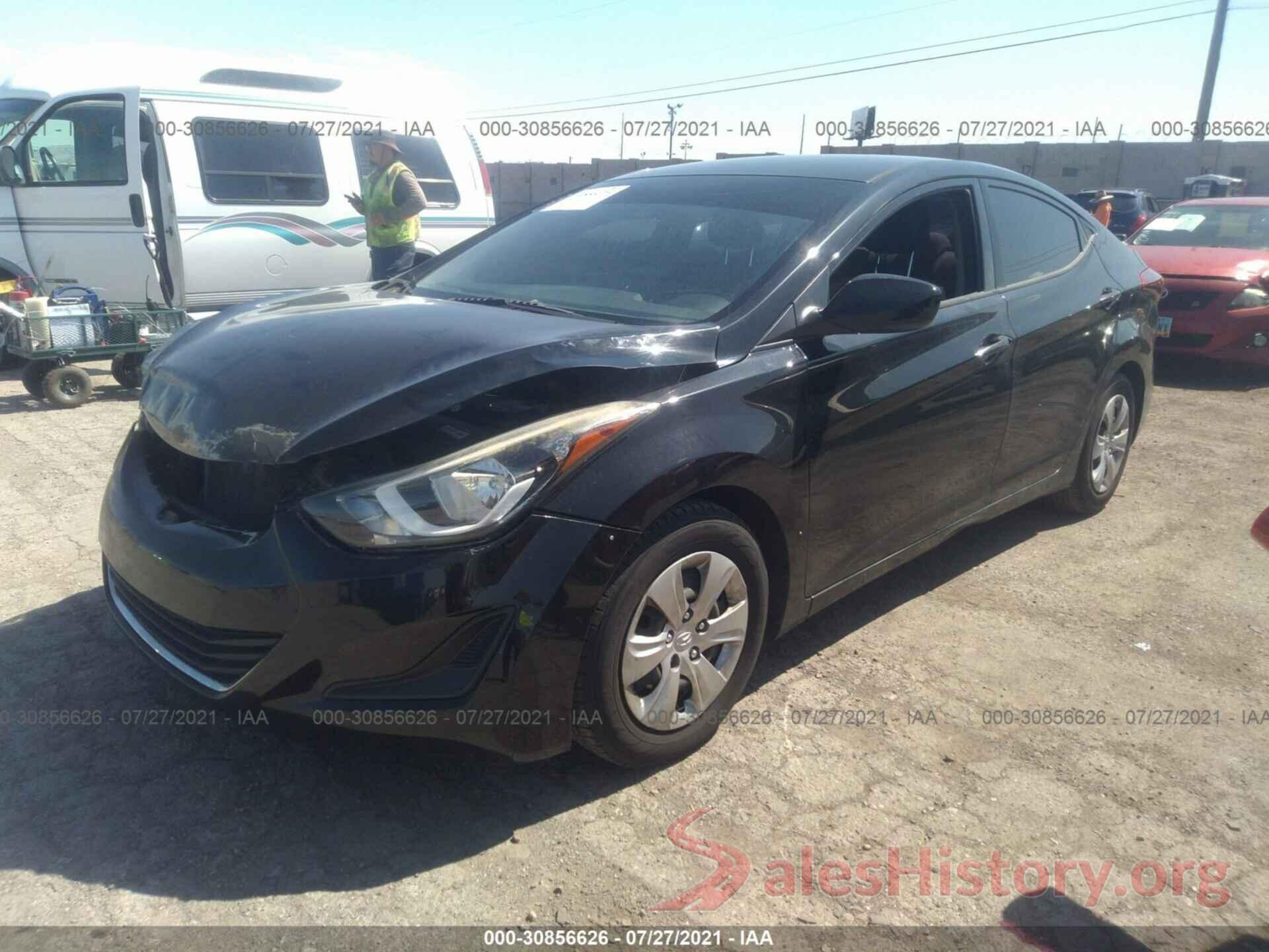 KMHDH4AE4GU490615 2016 HYUNDAI ELANTRA