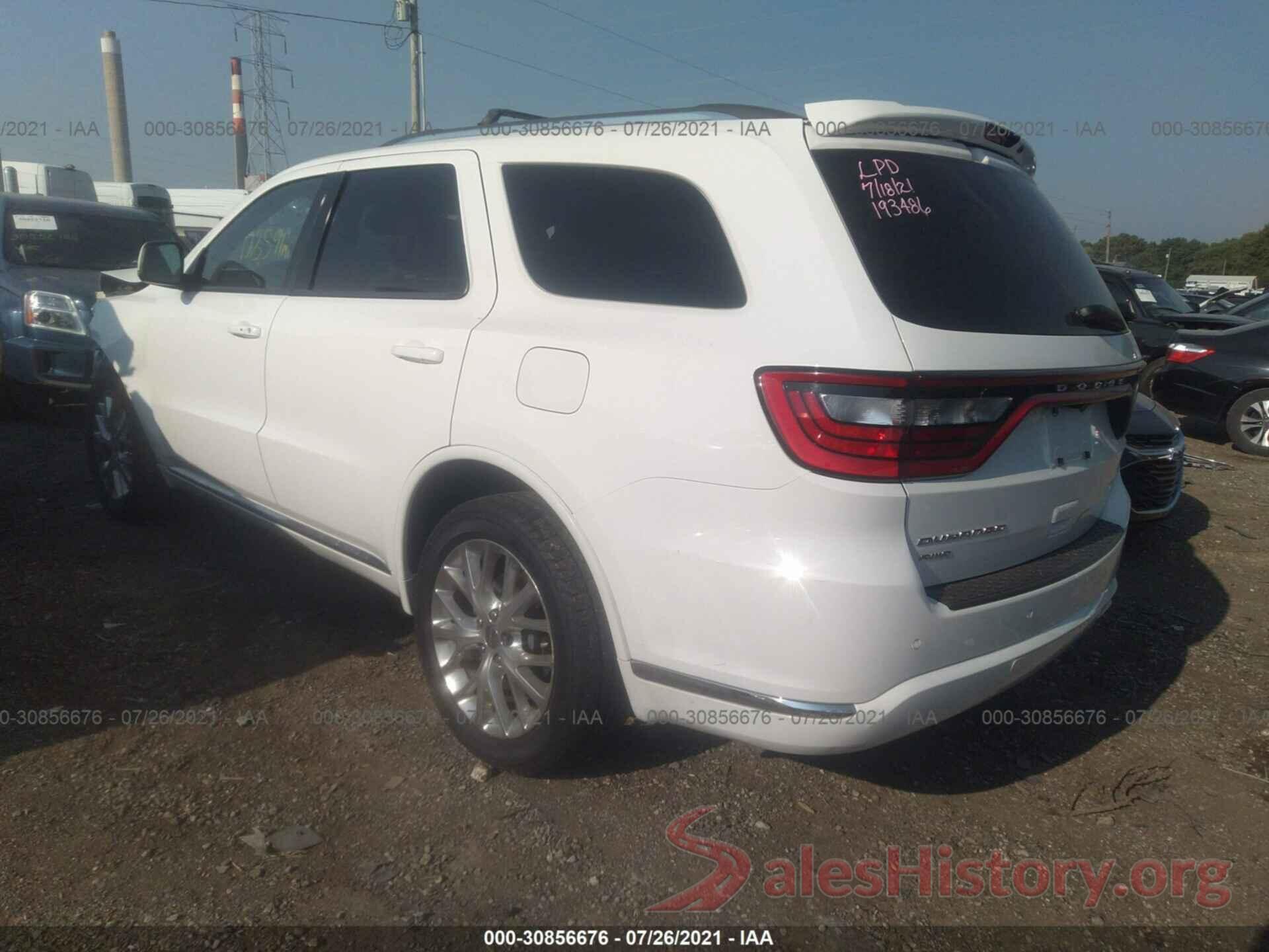 1C4RDJDG4GC315661 2016 DODGE DURANGO