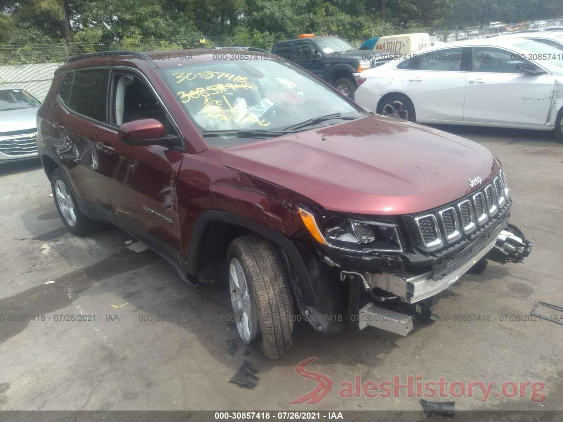 3C4NJDBB2LT240750 2020 JEEP COMPASS