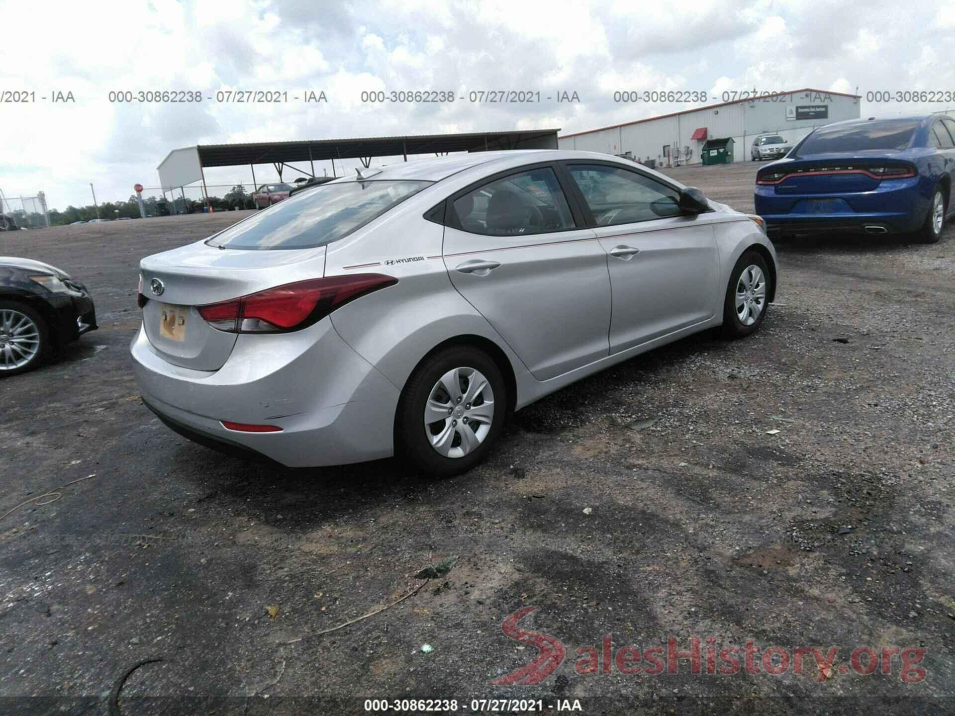 5NPDH4AE5GH676968 2016 HYUNDAI ELANTRA