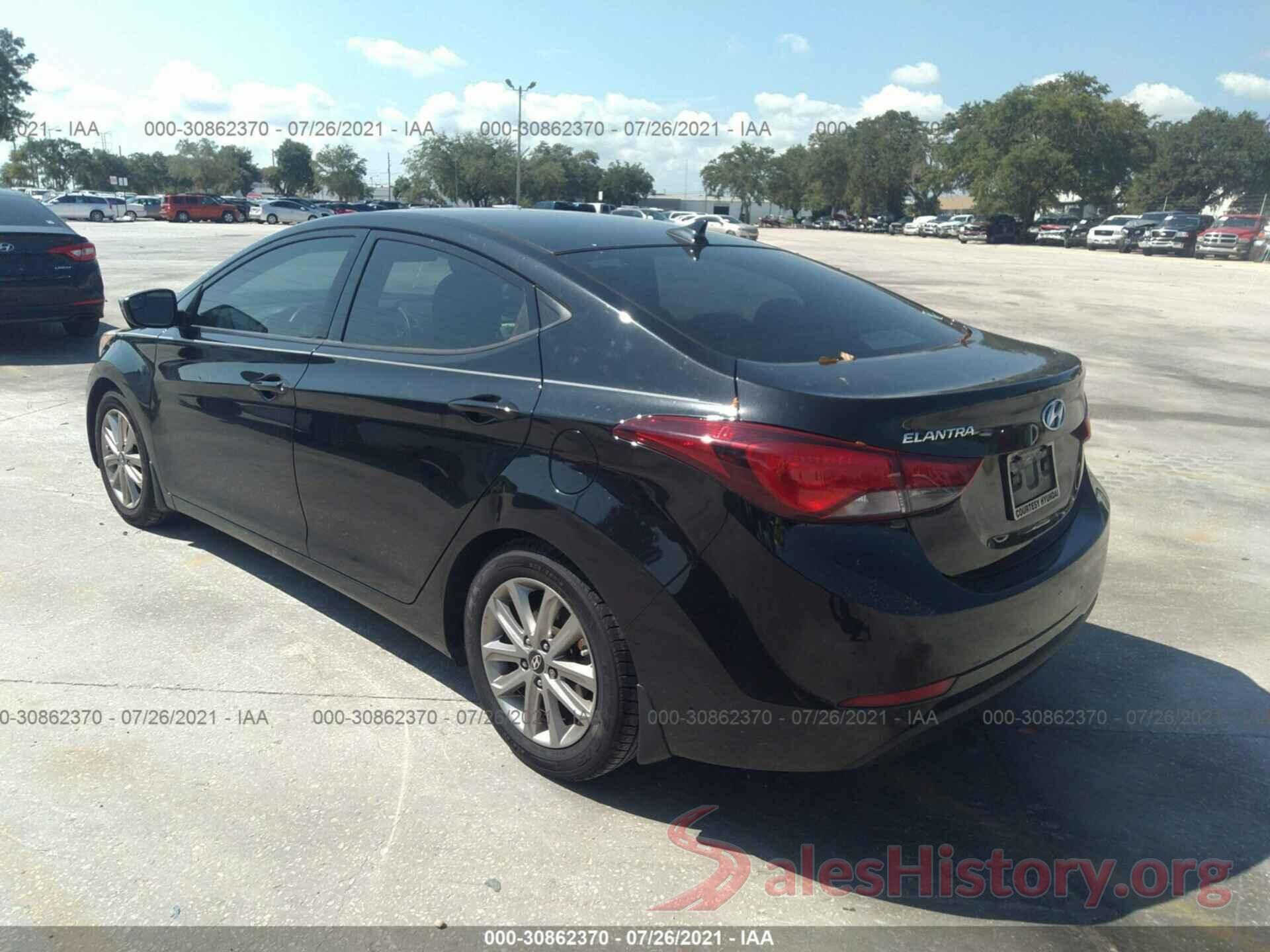 5NPDH4AE7GH655507 2016 HYUNDAI ELANTRA