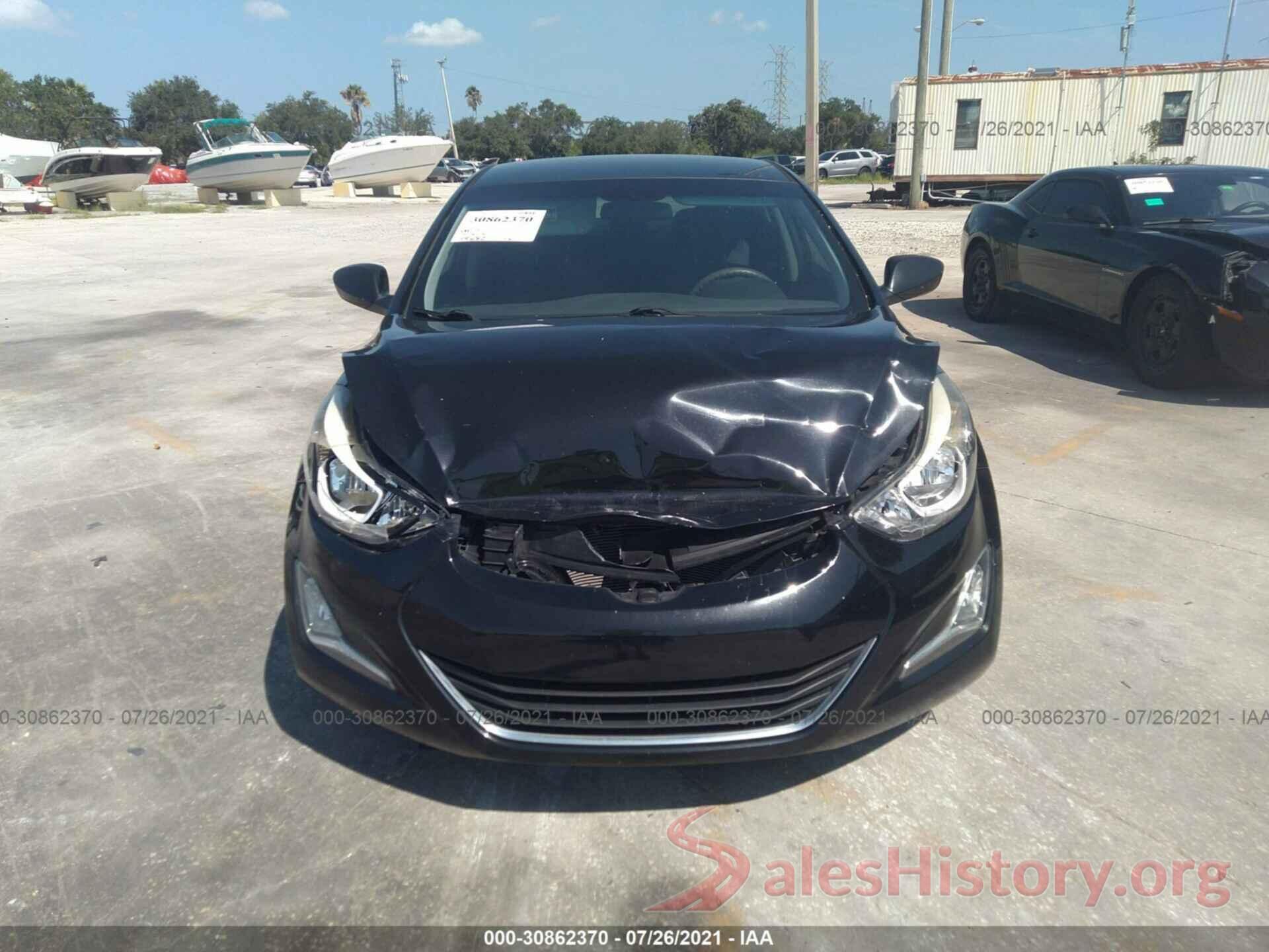 5NPDH4AE7GH655507 2016 HYUNDAI ELANTRA